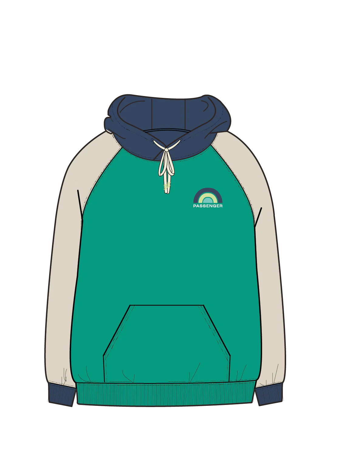Riser Organic Cotton Hoodie - Greenlake - Image 8