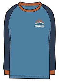 Riser LS T-Shirt - Atlantic Blue - Image 6