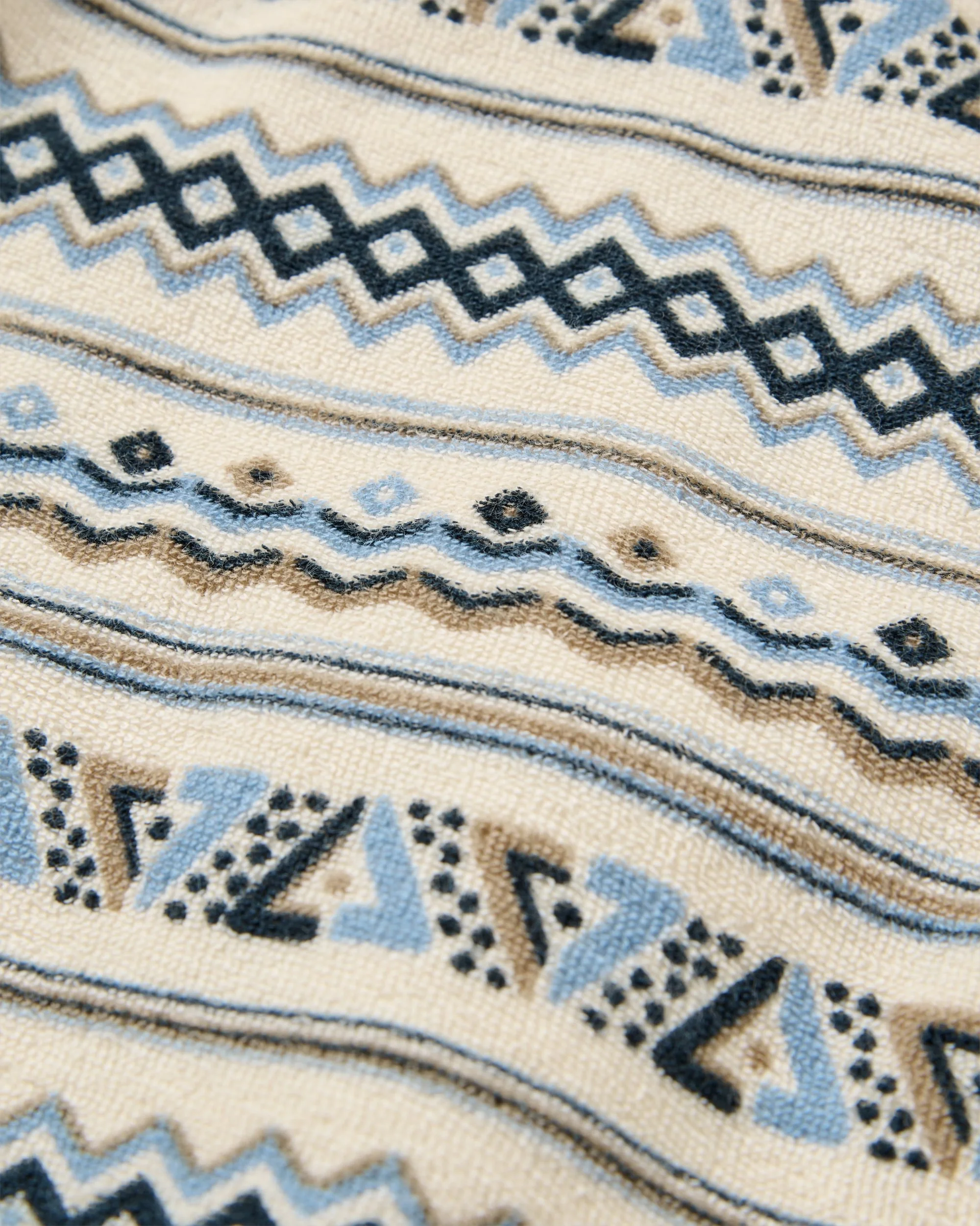 Rising Towelling T-Shirt - Geo Stripe Birch - Image 5