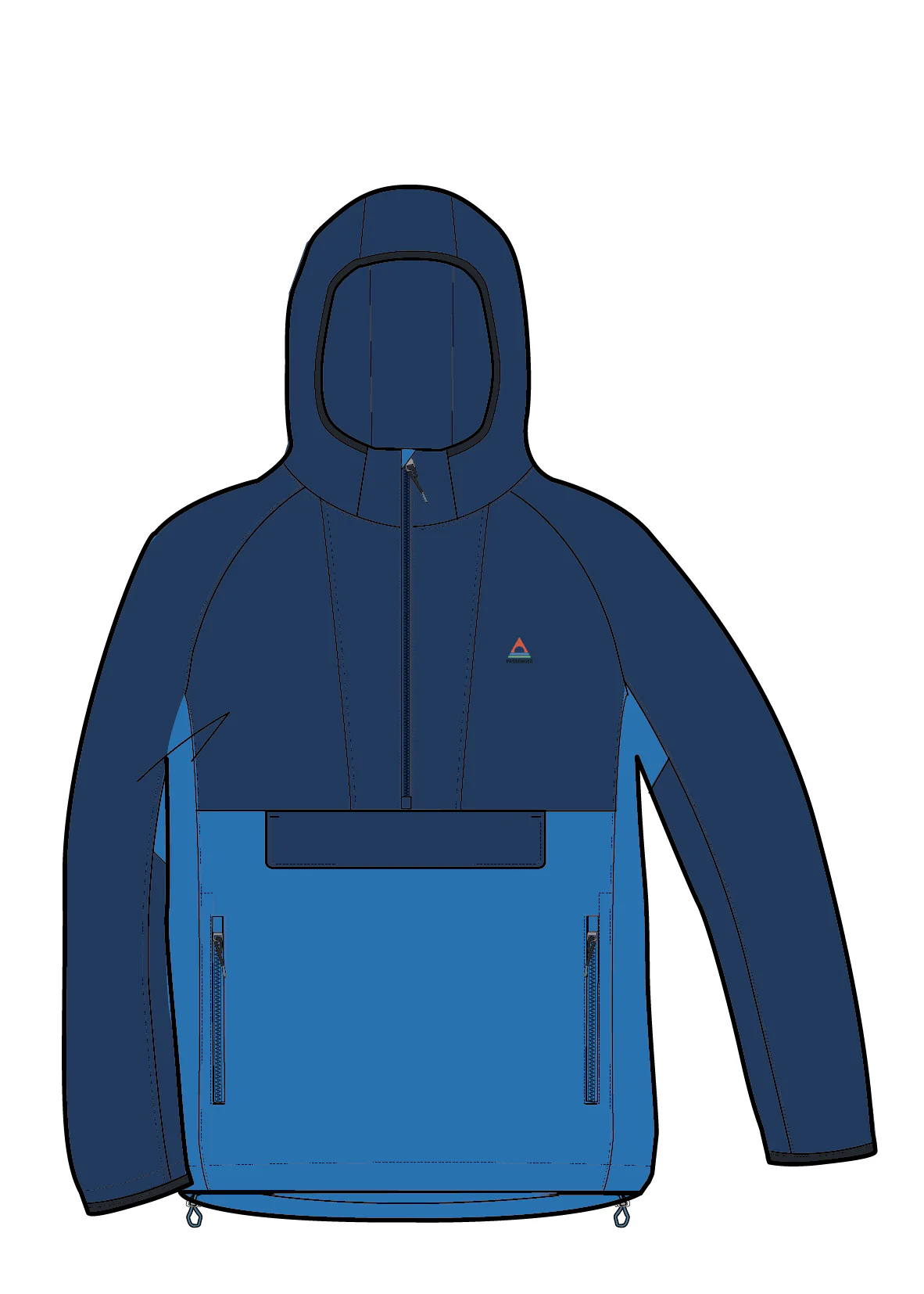 Roamer Light Softshell Anorak - Blue Navy/Marine Blue - Image 8