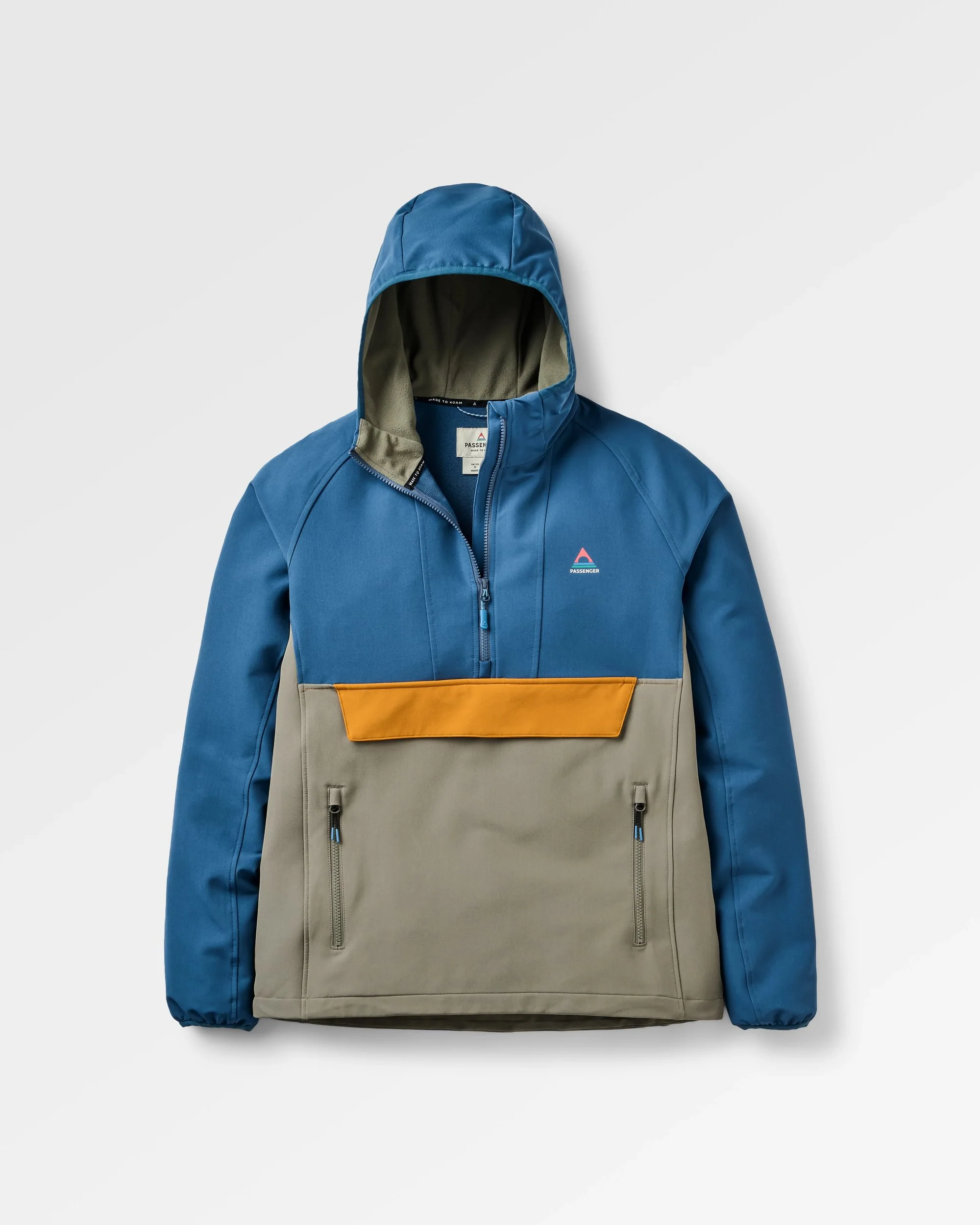 Roamer Softshell Anorak - Dark Denim/ Dusty Olive