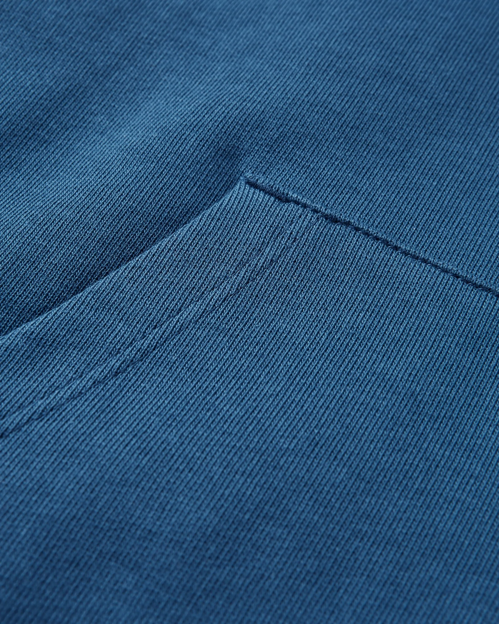 Roamer Patch Relaxed Fit Hoodie - Dark Denim - Image 10