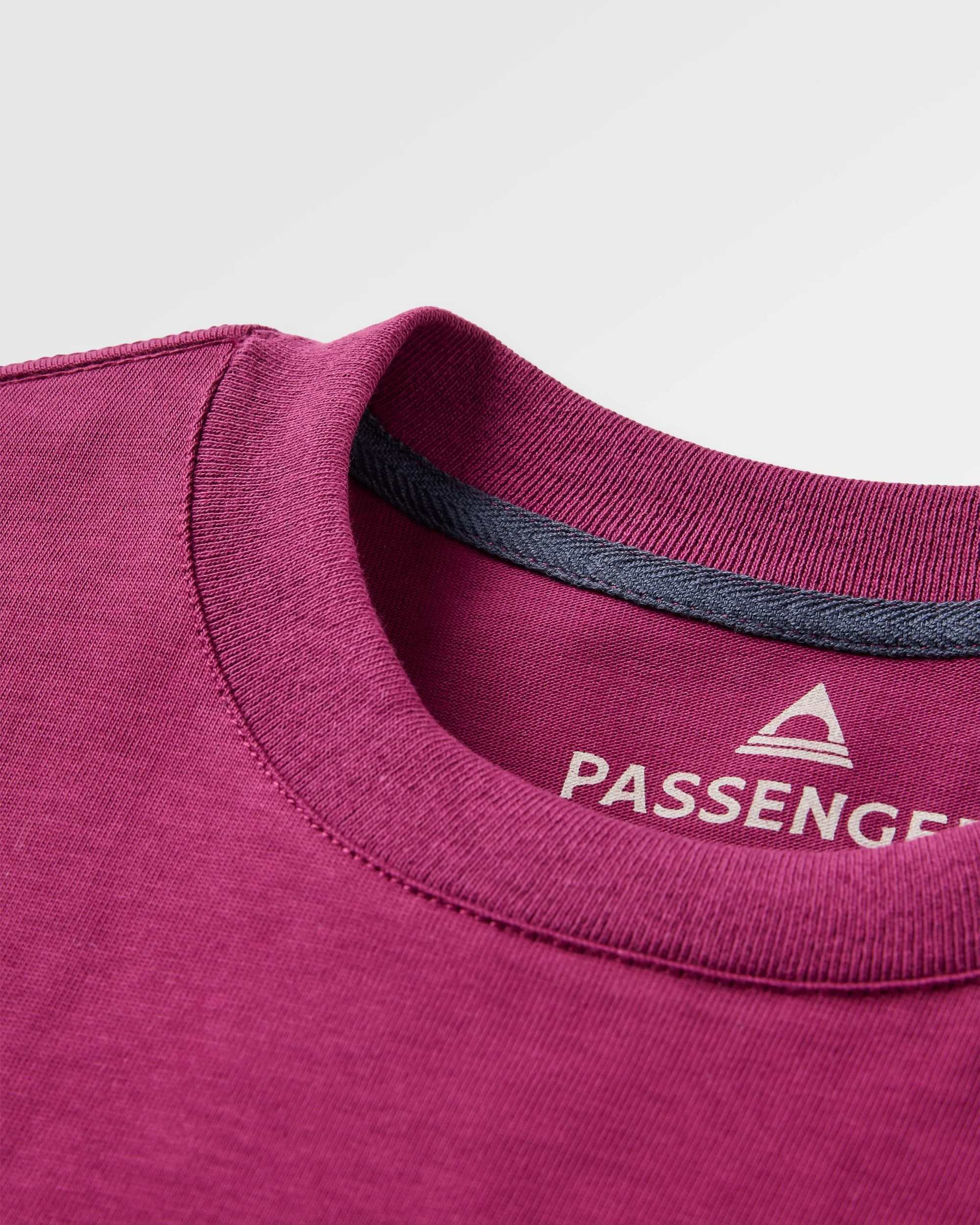 Roamer Patch Relaxed Fit T-Shirt - Warm Berry - Image 3