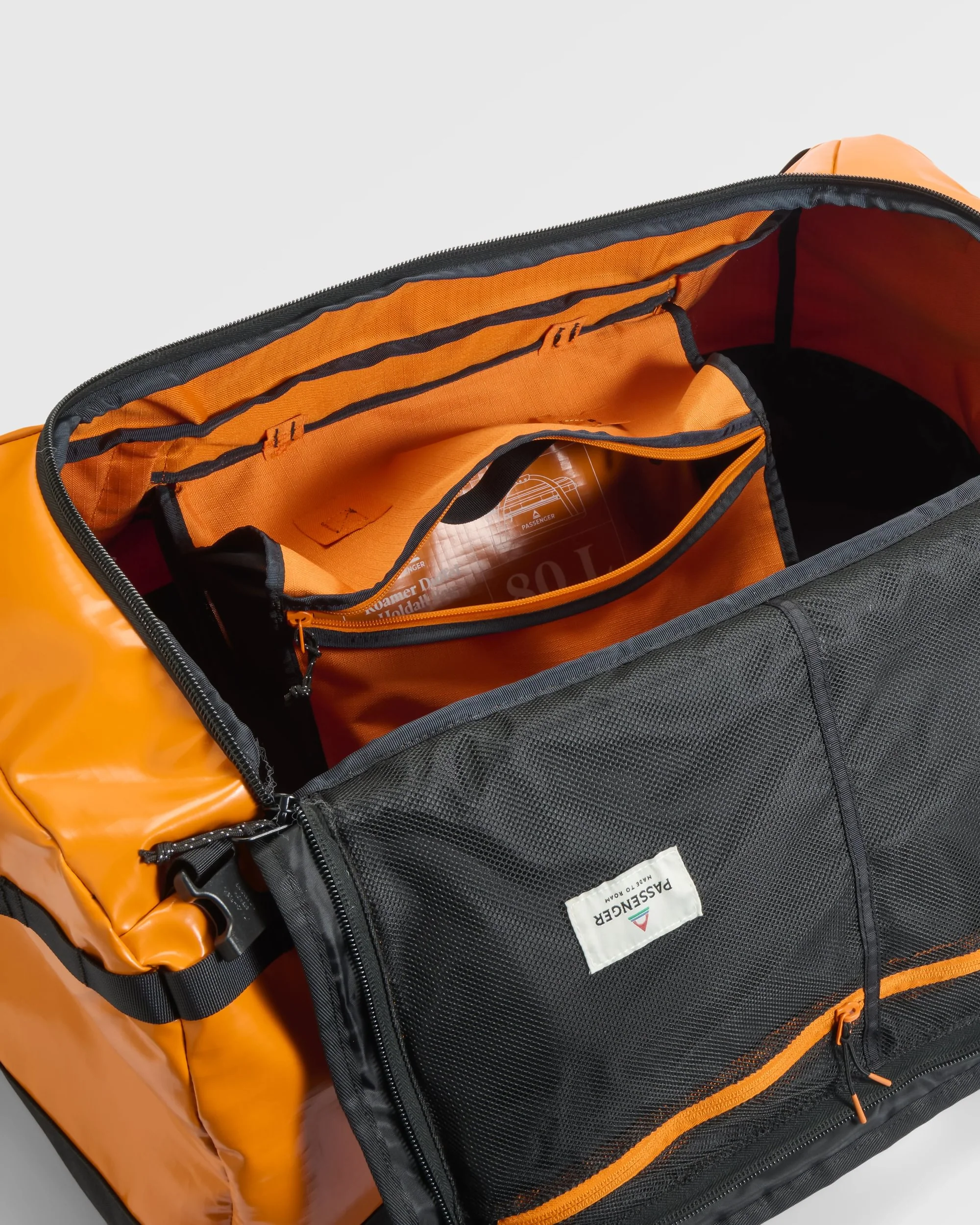 Roamer 80L Duffel Bag - Sunrise Orange - Image 13