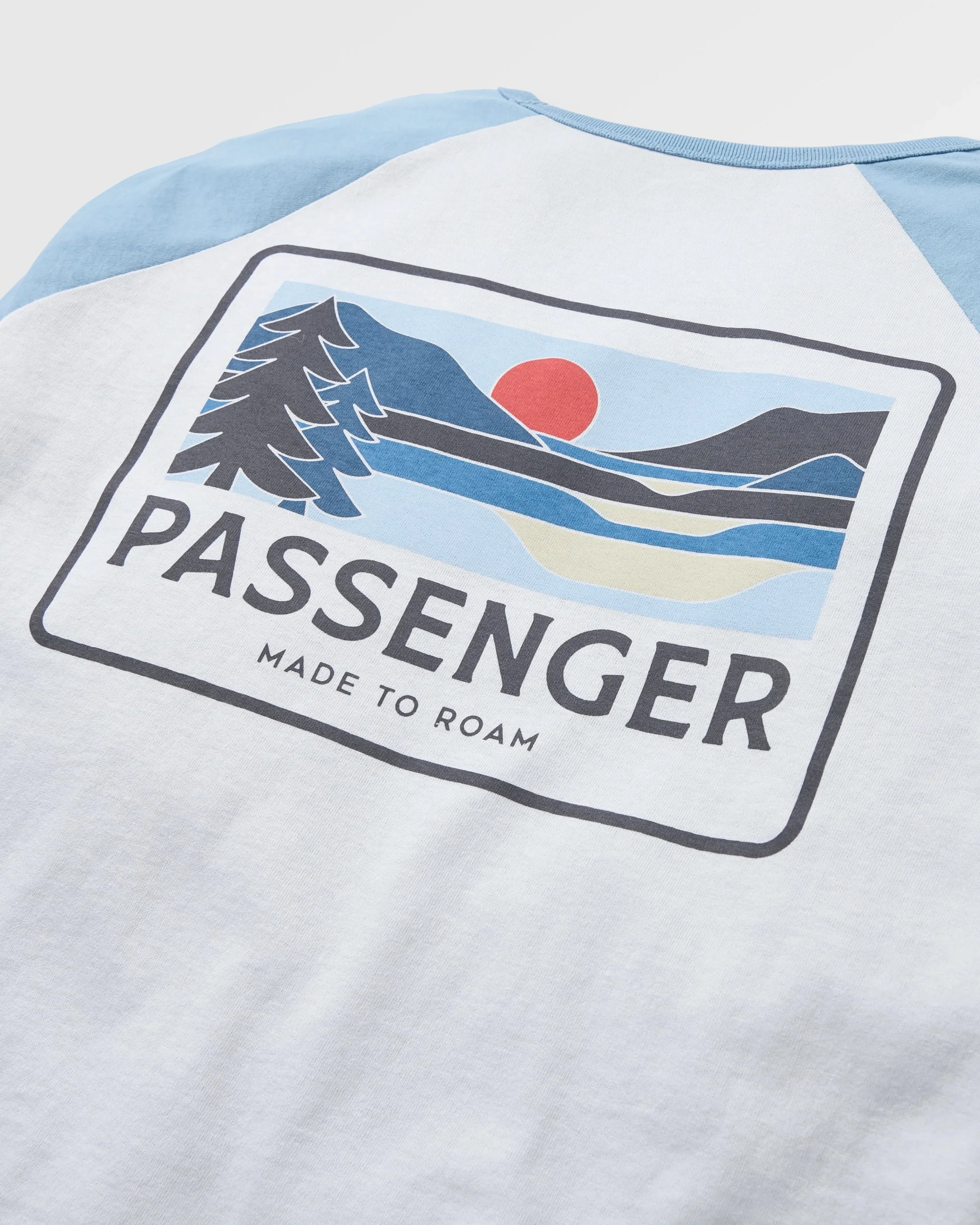 Roamer Raglan LS T-Shirt - Grey Blue - Image 4