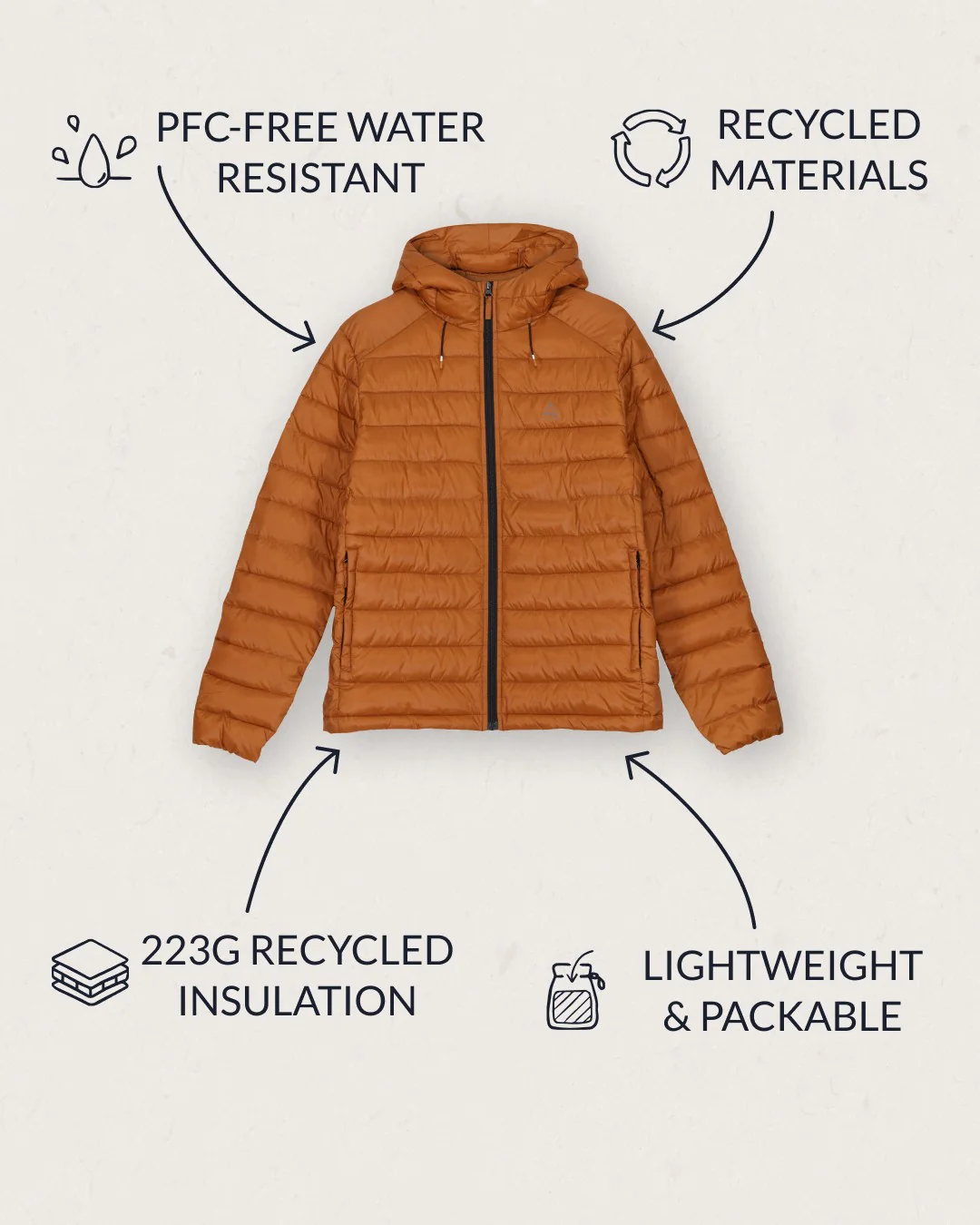 Roamer 2.0 Insulated Jacket - Glazed Ginger - Image 3