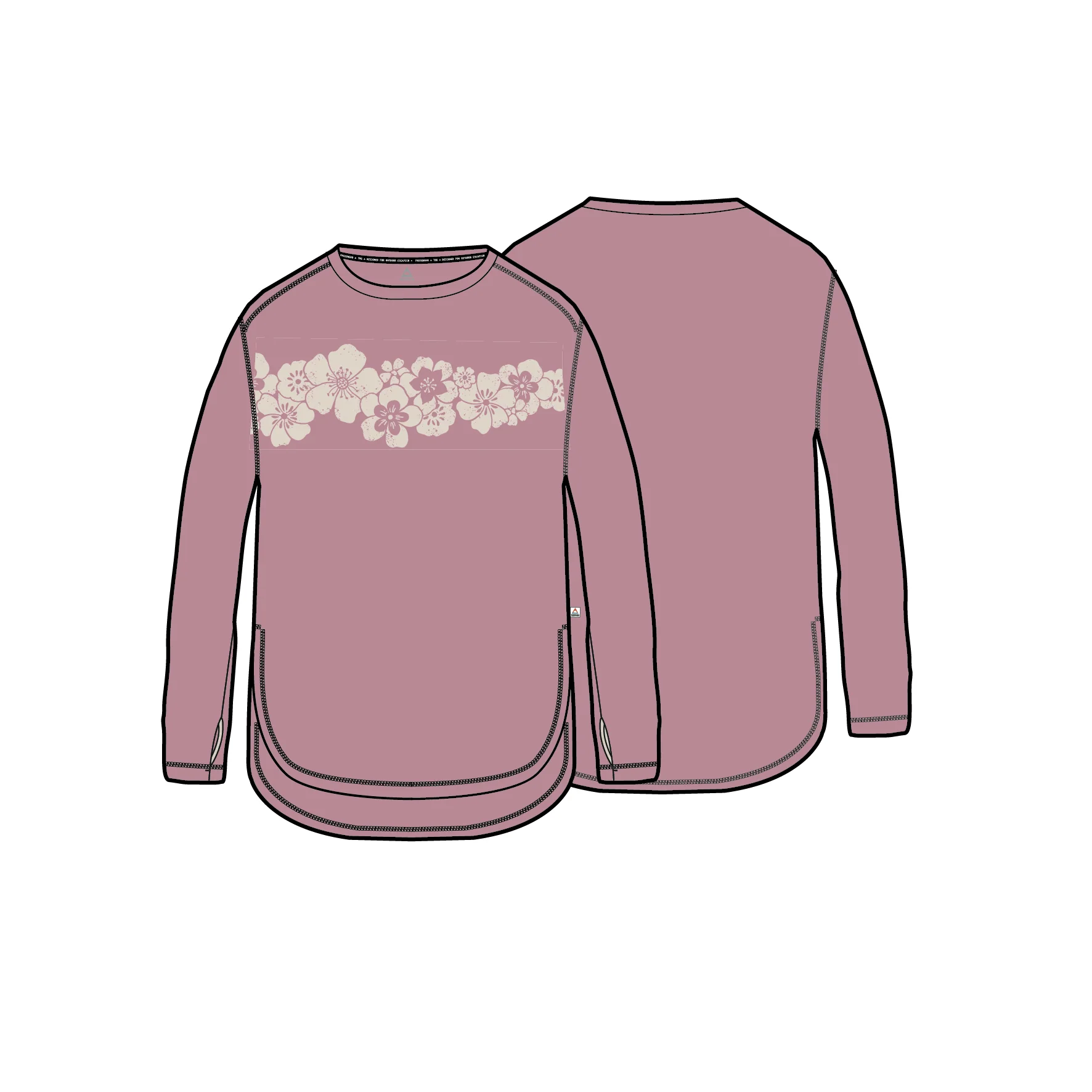 Roamscreen UPF50 Drirelease® Women's LS T-Shirt - Pink Haze - Image 6