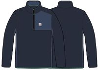 Root Polar 1/4 Zip Fleece - Deep Navy - Image 8