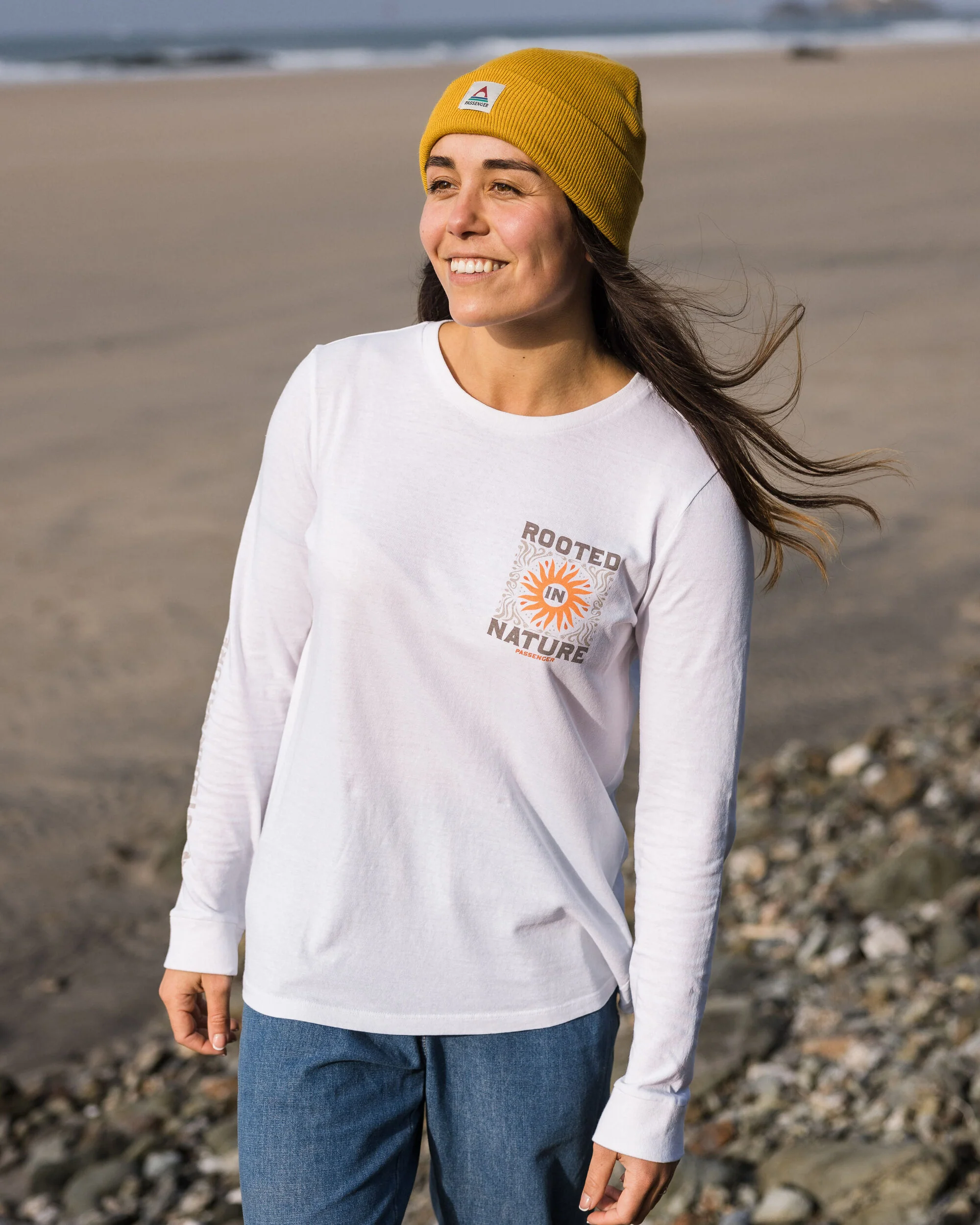 Rooted In Nature LS T-Shirt - White - Image 2