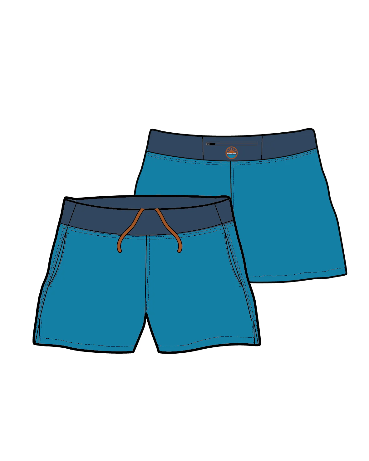 Roundtrip Trail Short 5" - Bluejay - Image 9