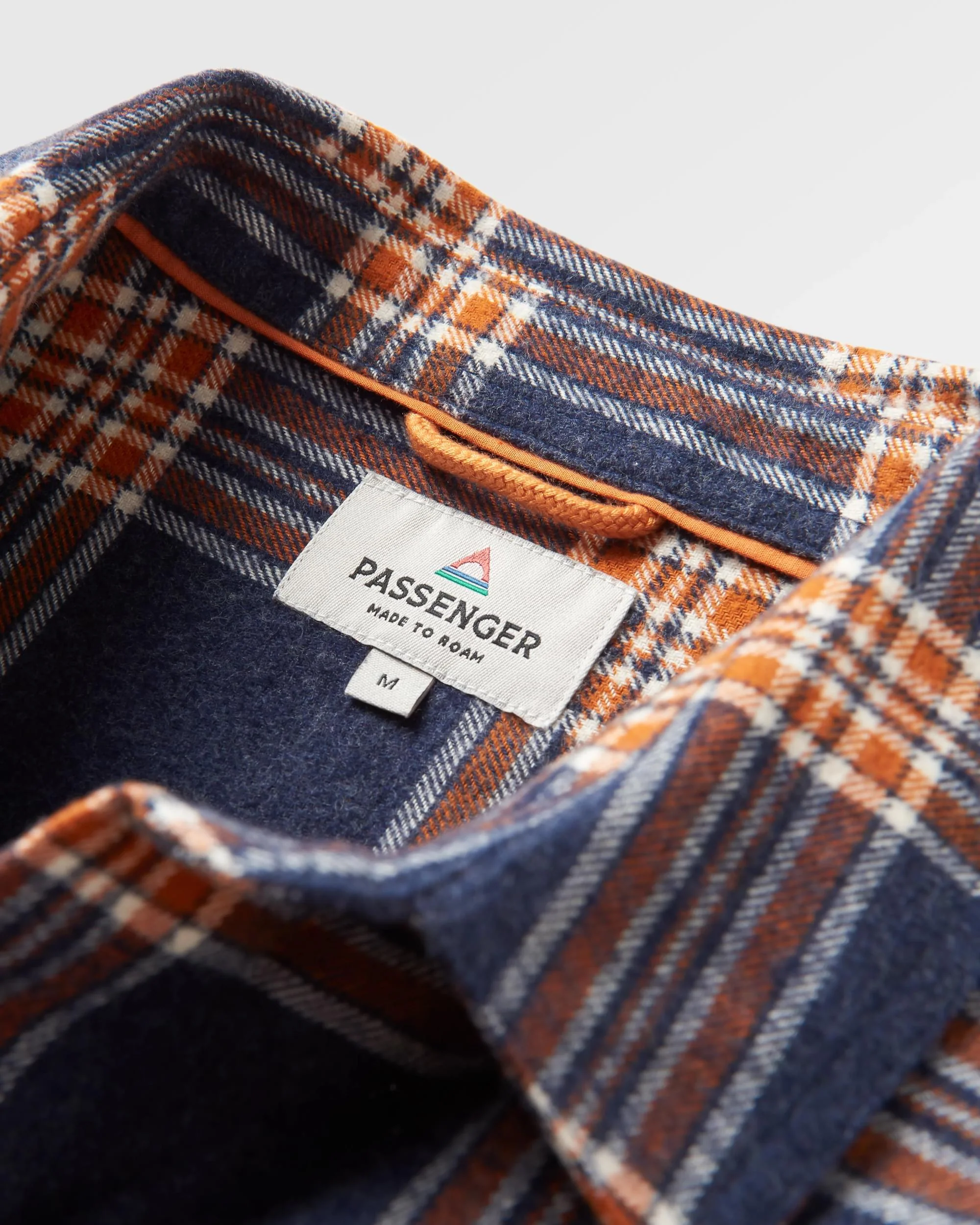 Rustic Organic Cotton Heavyweight Overshirt - Rich Navy Check - Image 13
