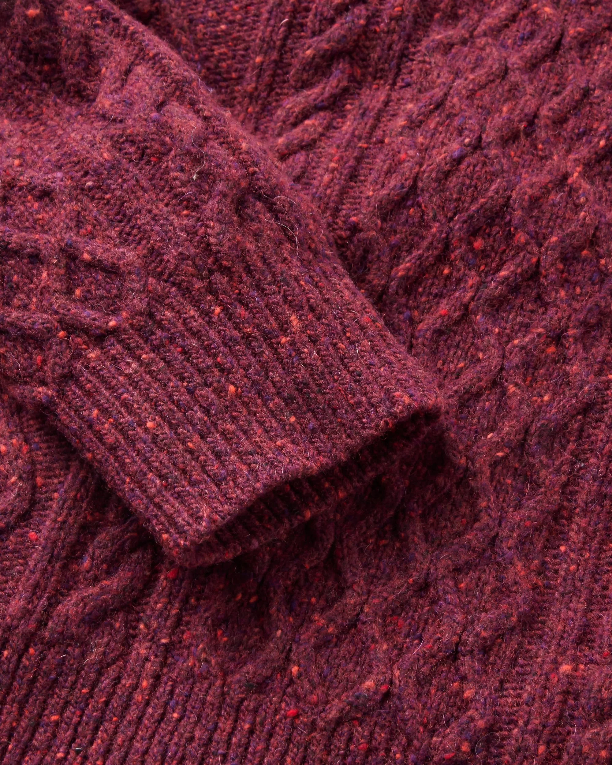 Sandbar Merino Blend Knitted Jumper - Fig - Image 4