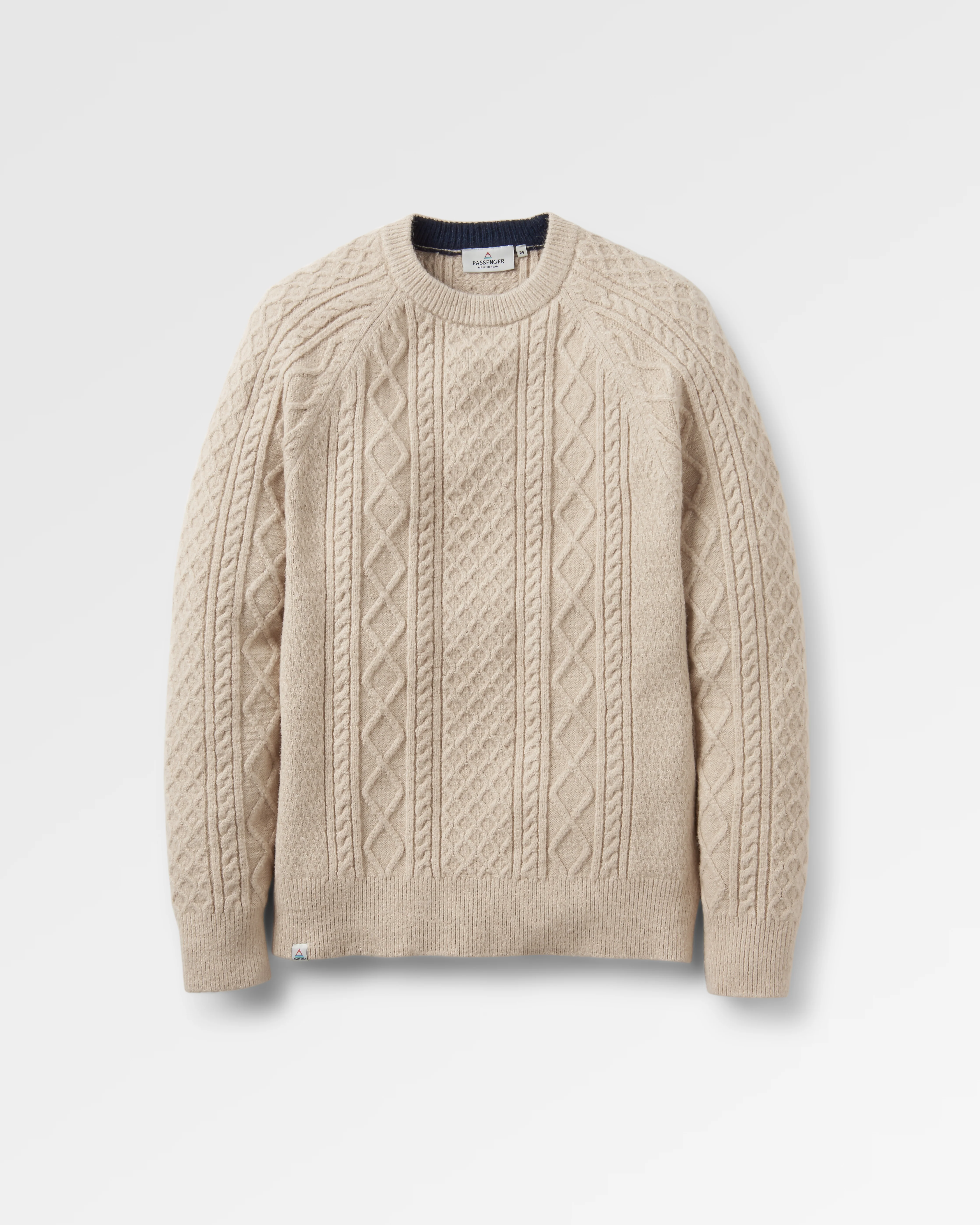 Sandbar Cable Knitted Jumper - Stone - Image 2