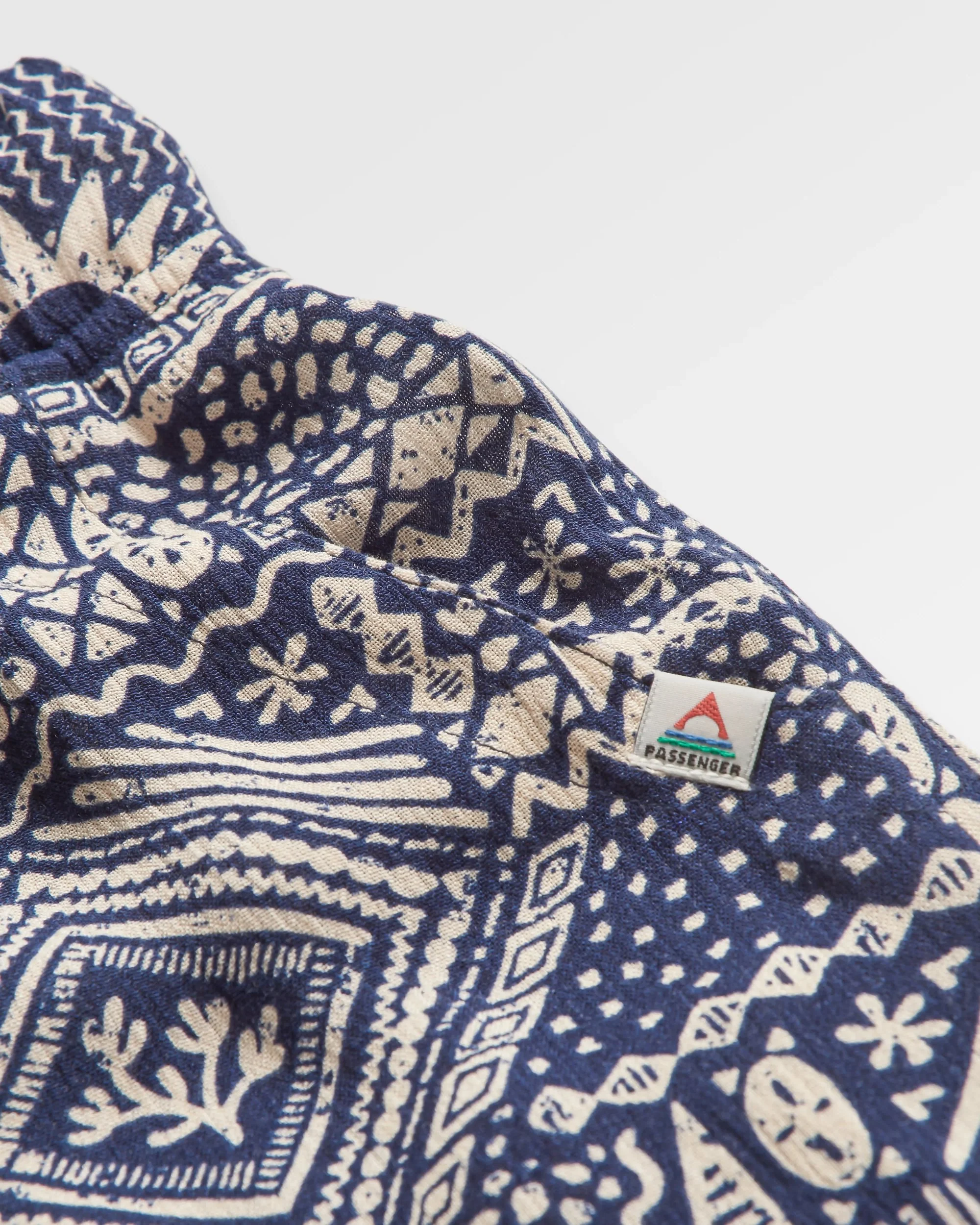 Santosa Woven Short - Vintage Patchwork Navy - Image 7