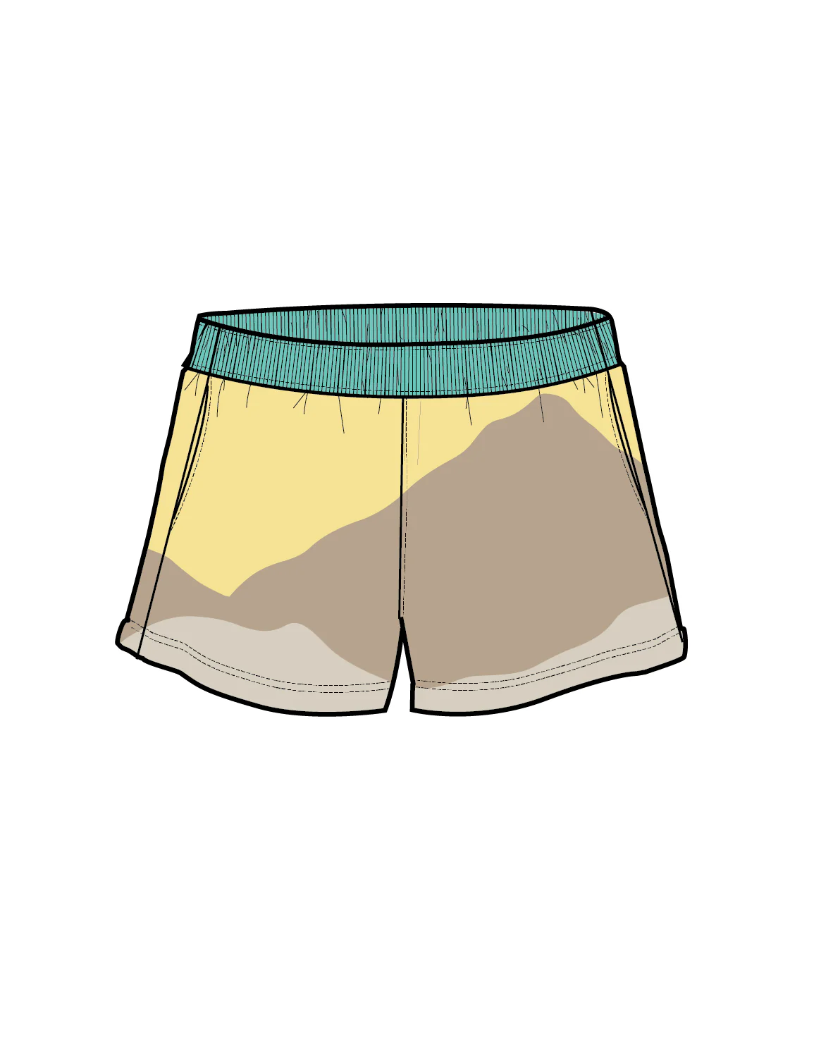 Scenic 'Light' Knitted Short - Scenic Yellow - Image 6