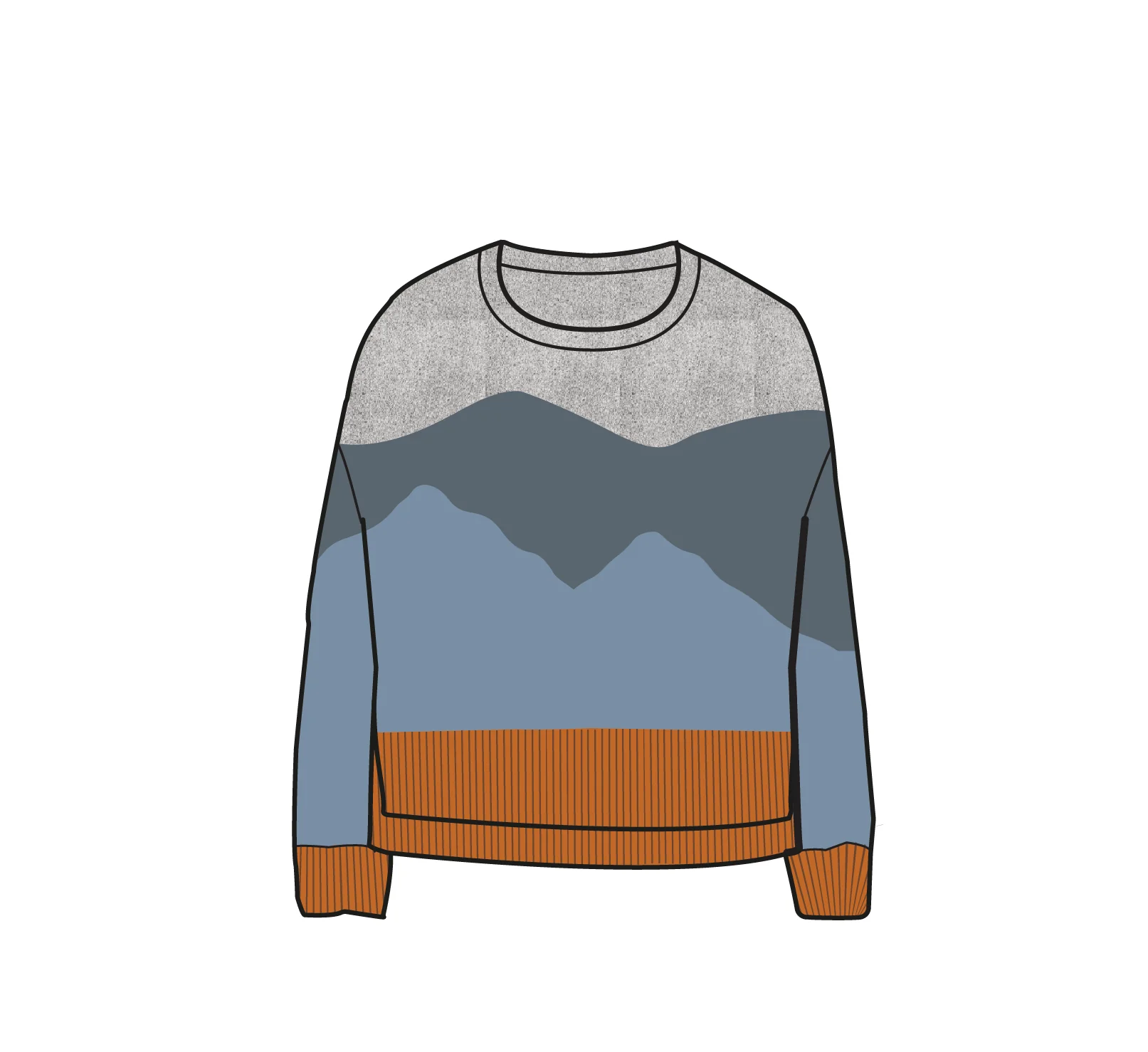 Scenic 'Light' Knitted Jumper - Scenic Grey - Image 7