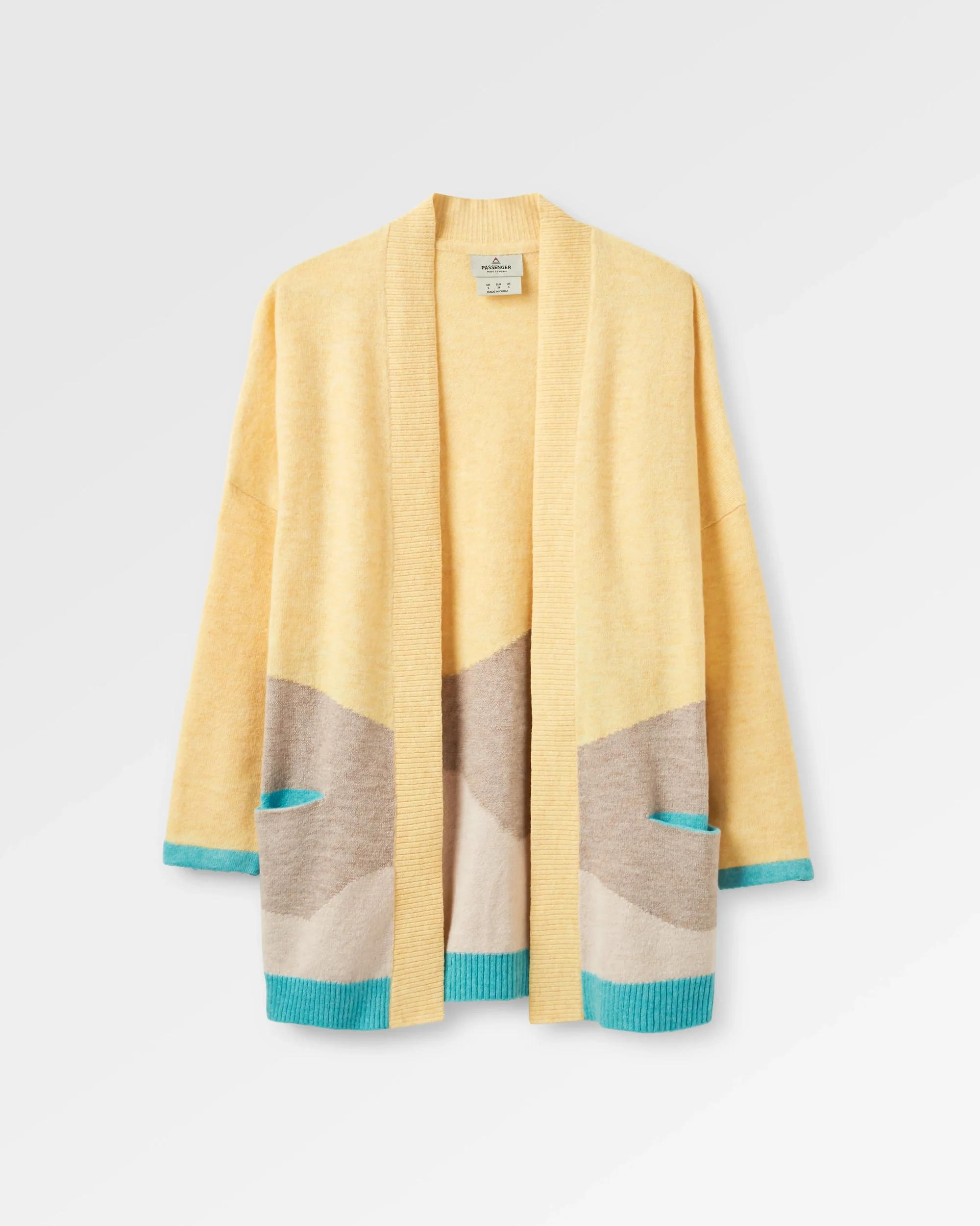 Scenic 'Light' Long Knitted Cardigan - Scenic Yellow - Image 2