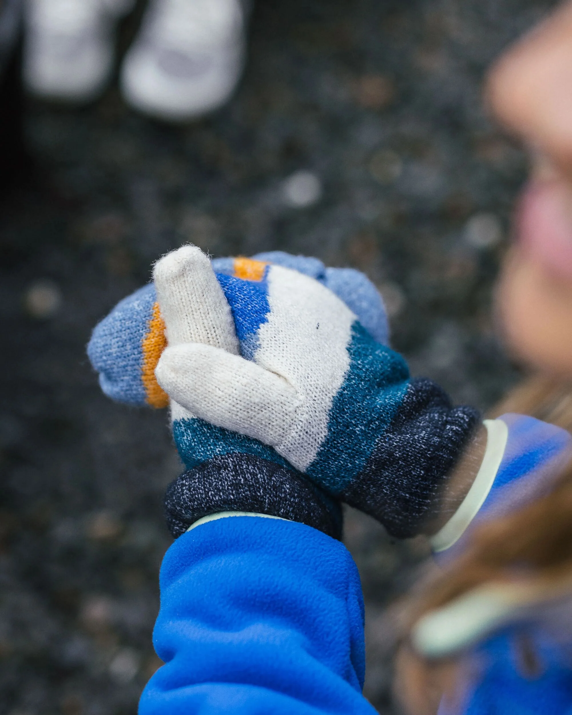 Scenic Fleece Lined Mittens - Scenic Orange - Image 3