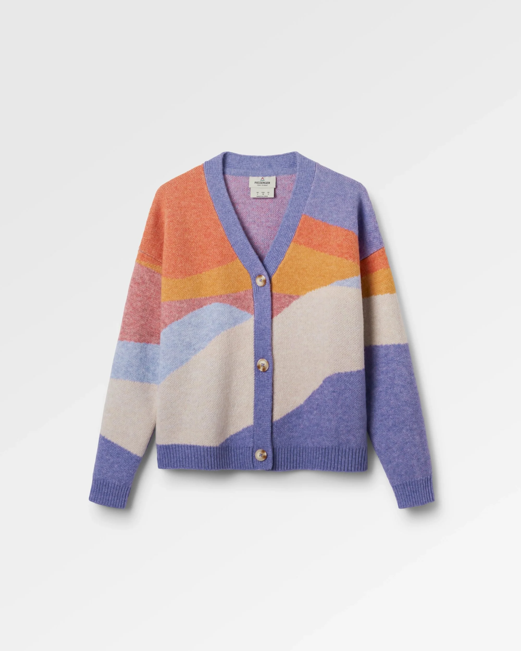 Scenic Knitted Cardigan - Scenic Sunrise Orange - Image 2