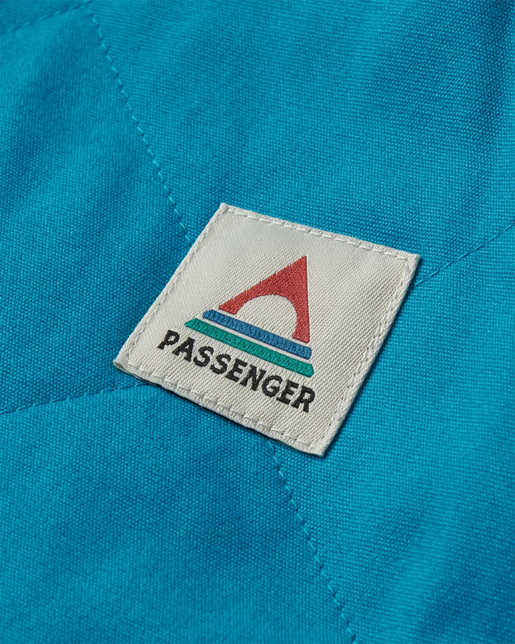 Sefton Deep-Pile Sherpa Full Zip Fleece - Vista Patchwork Aqua - Image 6