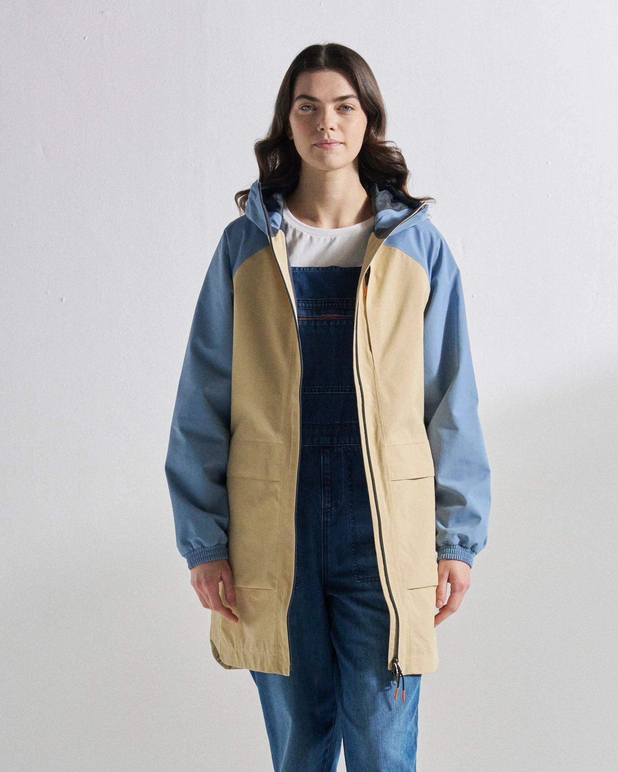 Serein Waterproof Jacket - Faded Denim/Desert - Image 2