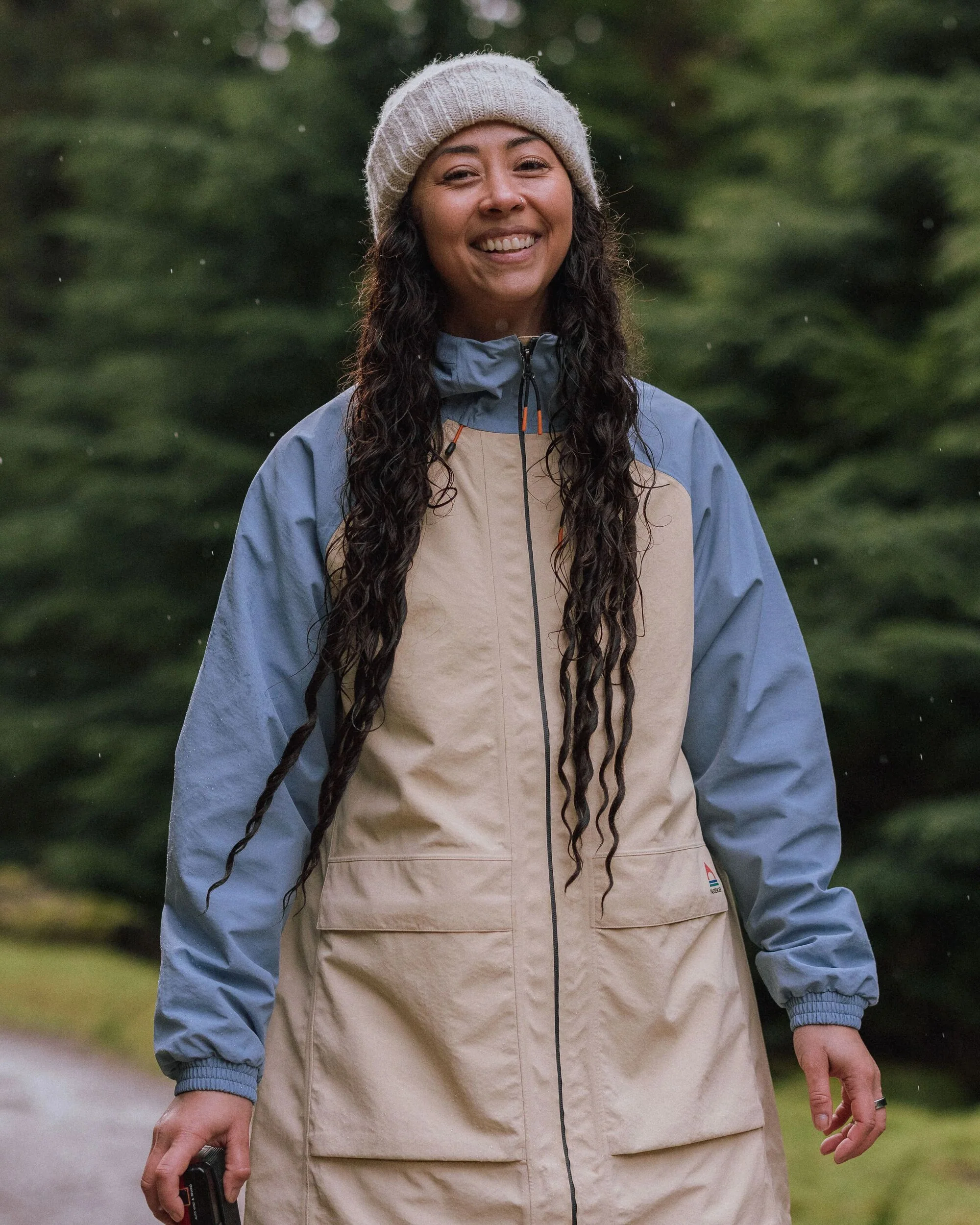 Serein Waterproof Jacket - Faded Denim/Desert - Image 4