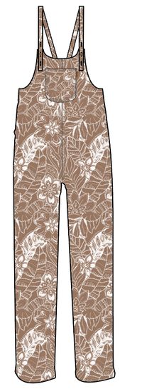 Serenity Dungarees - Chestnut Floral Pattern - Image 9
