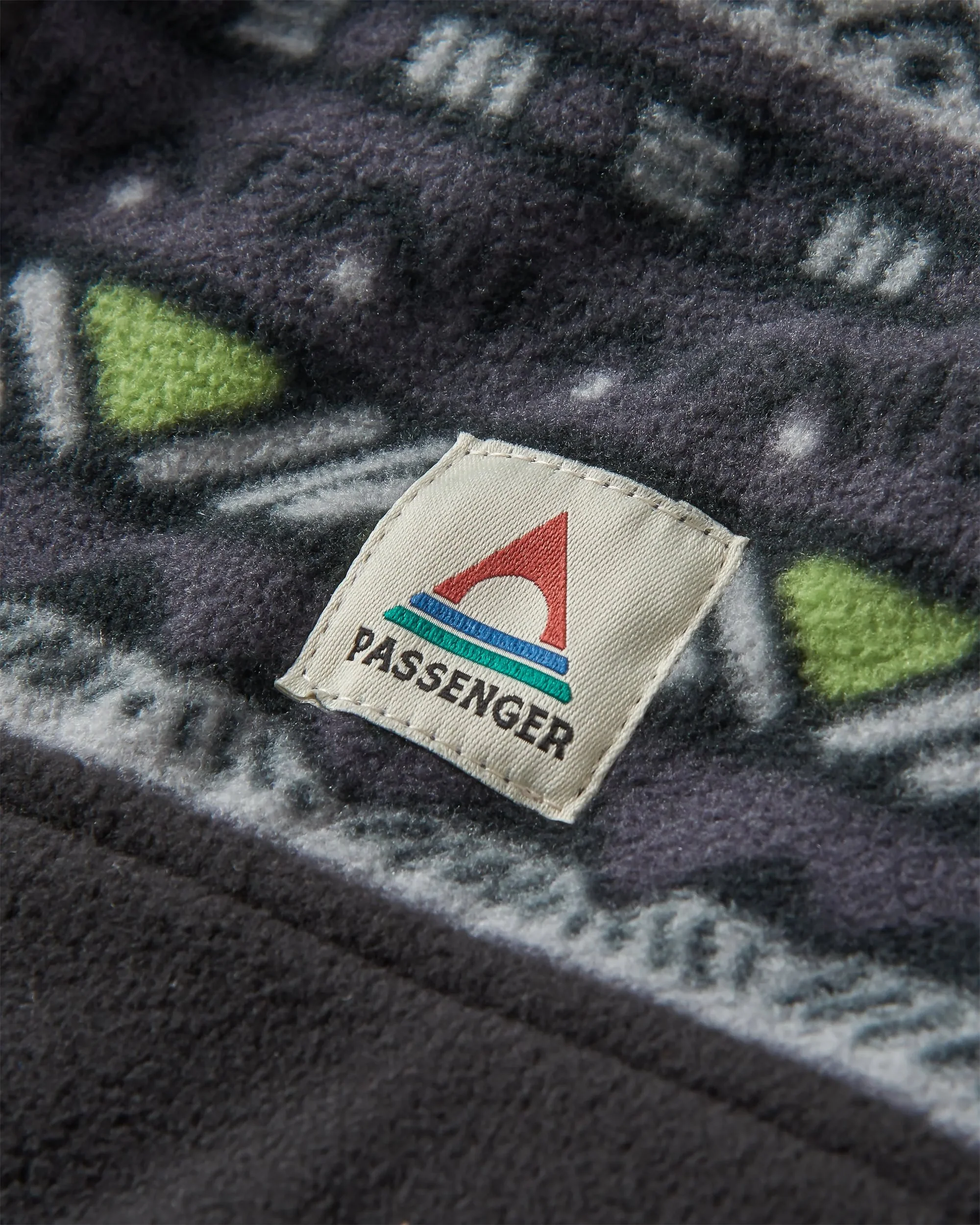 Set Off Polar 1/4 Zip Fleece - Mountain Geo Charcoal - Image 6