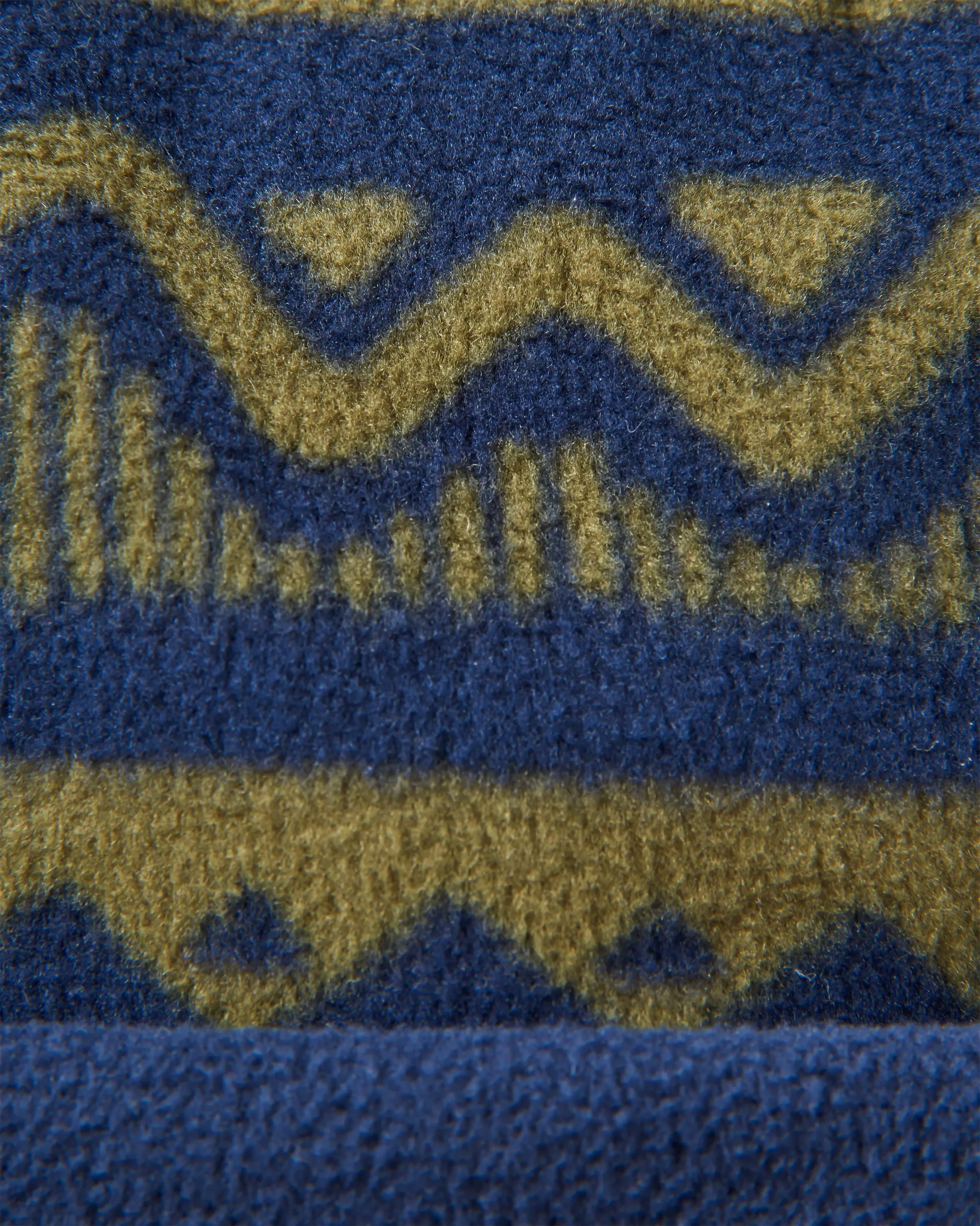 Set Off Polar Fleece Beanie - Mountain Geo Khaki/Rich Navy - Image 4