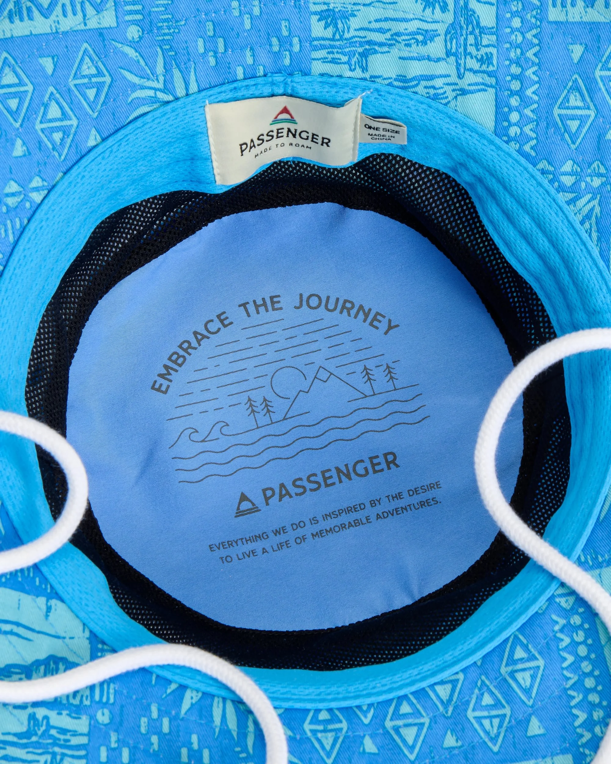 Shaded Bucket Hat - Patchwork Marine Blue - Image 5