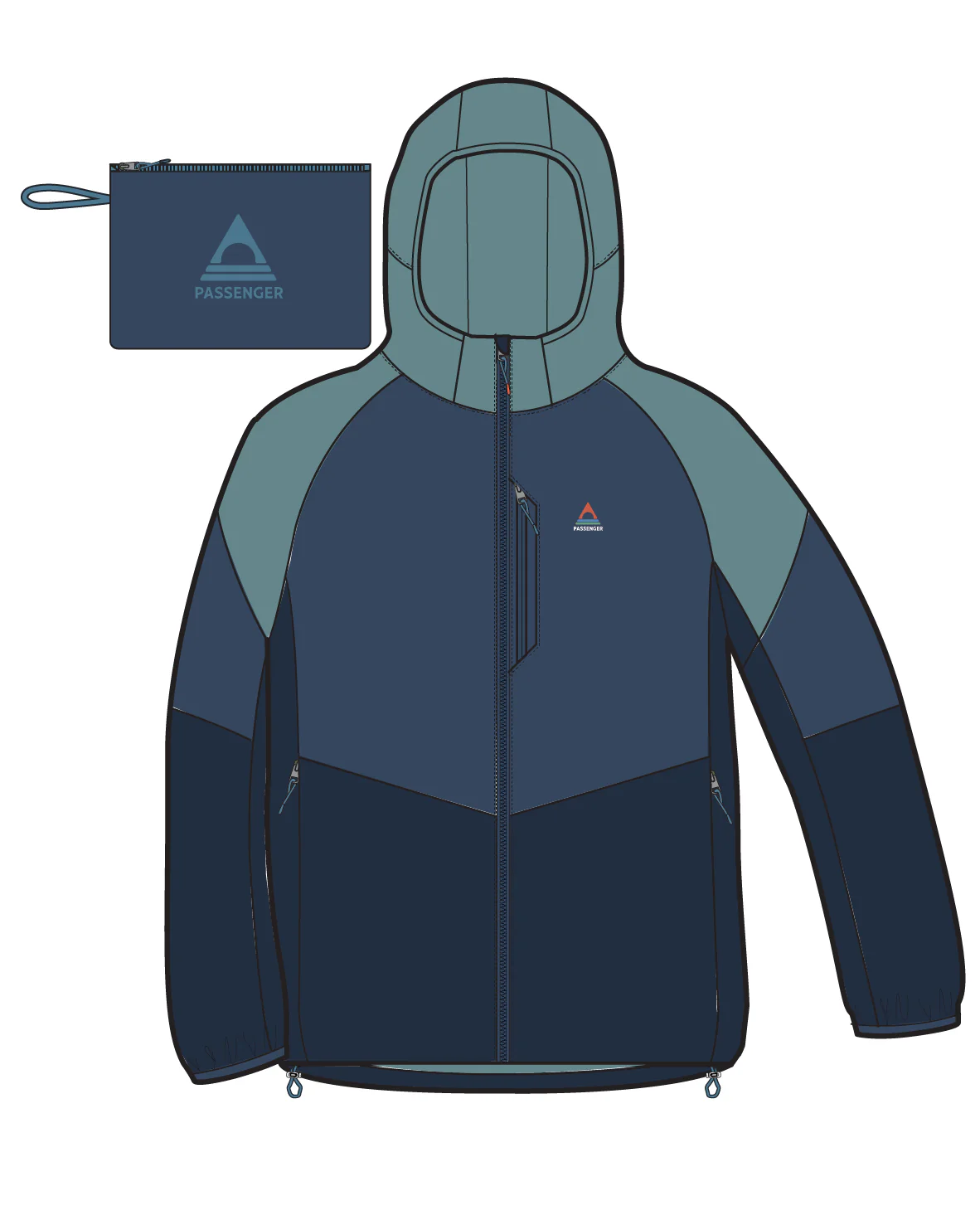 Shasta Lightweight Thermore® Insulated Jacket - Rich Navy/Dark Denim/Arctic - Image 10