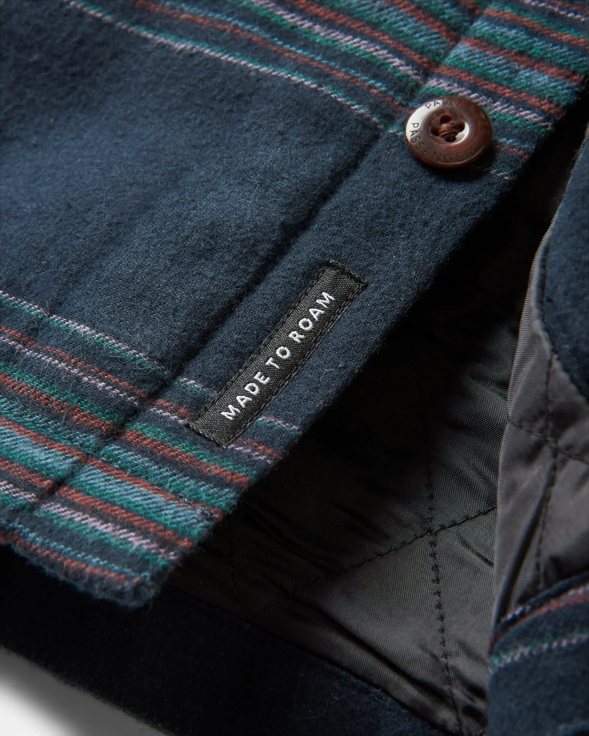 Sherwood Check Hooded Overshirt - Black Stripe - Image 6