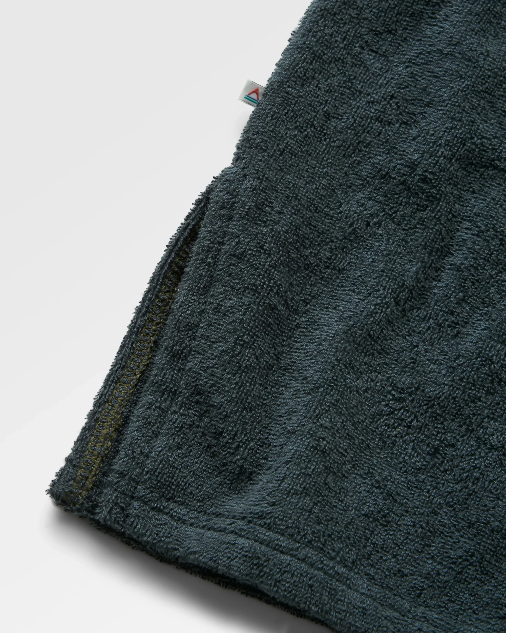 Shoreline Cotton Towel Poncho - Dusty Olive/Charcoal - Image 8