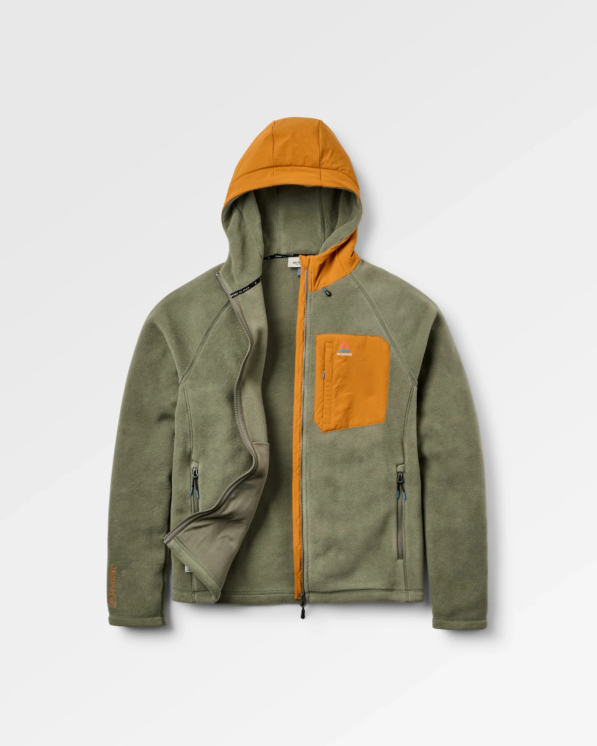 Sierrascape Men's Polartec® Fleece Hoodie - Dusty Olive - Image 2