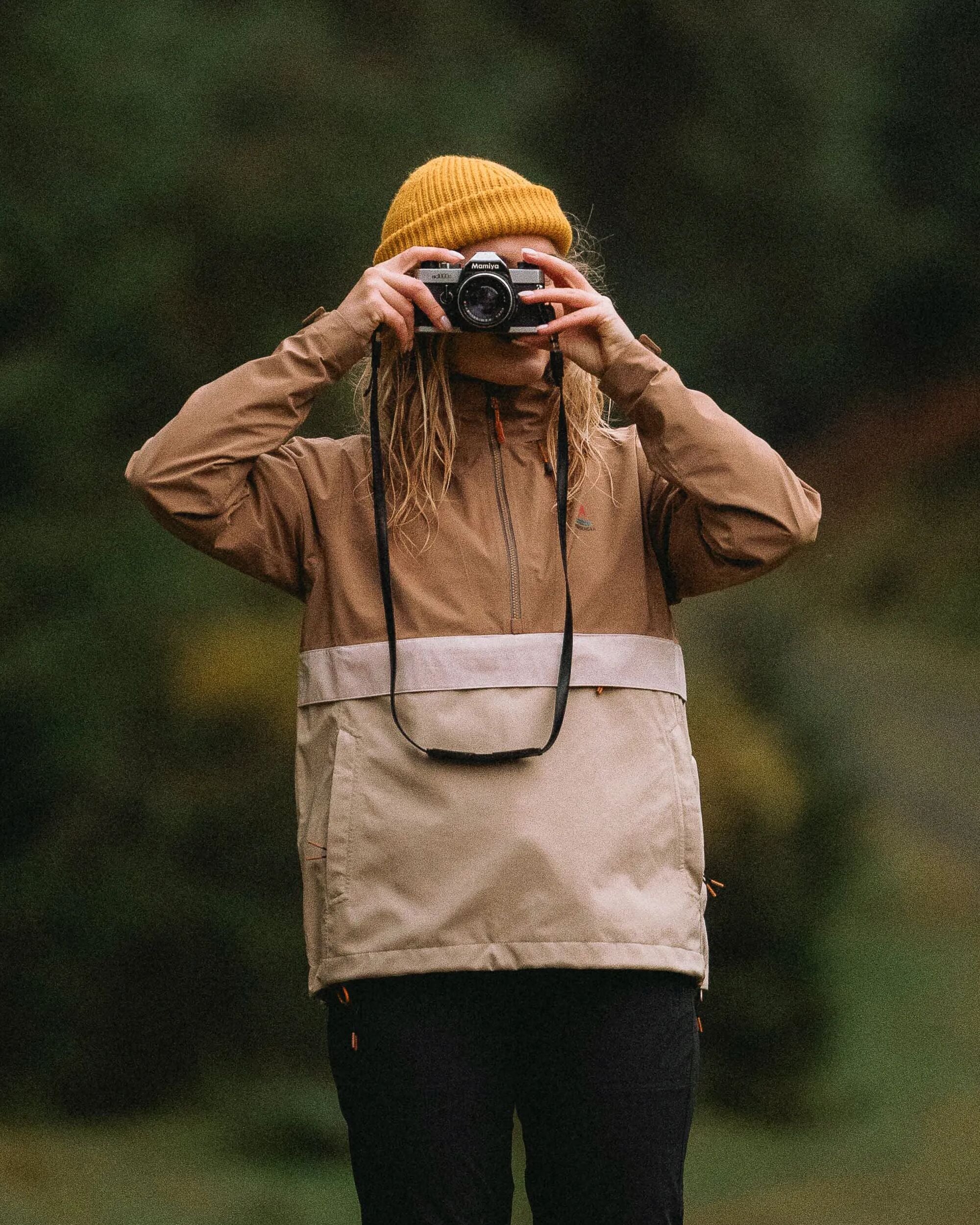 Skyline Waterproof Anorak - Caramel/Stone
