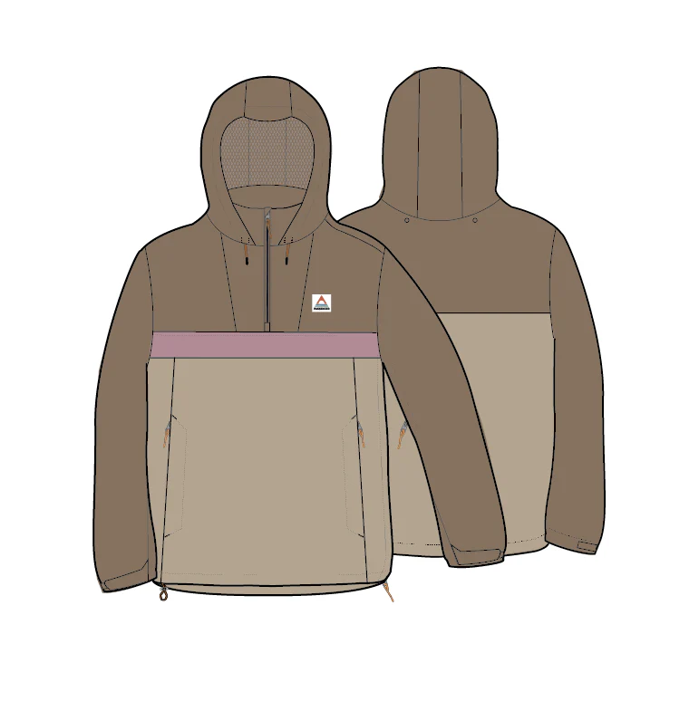 Skyline Waterproof Anorak - Caramel/Stone - Image 11