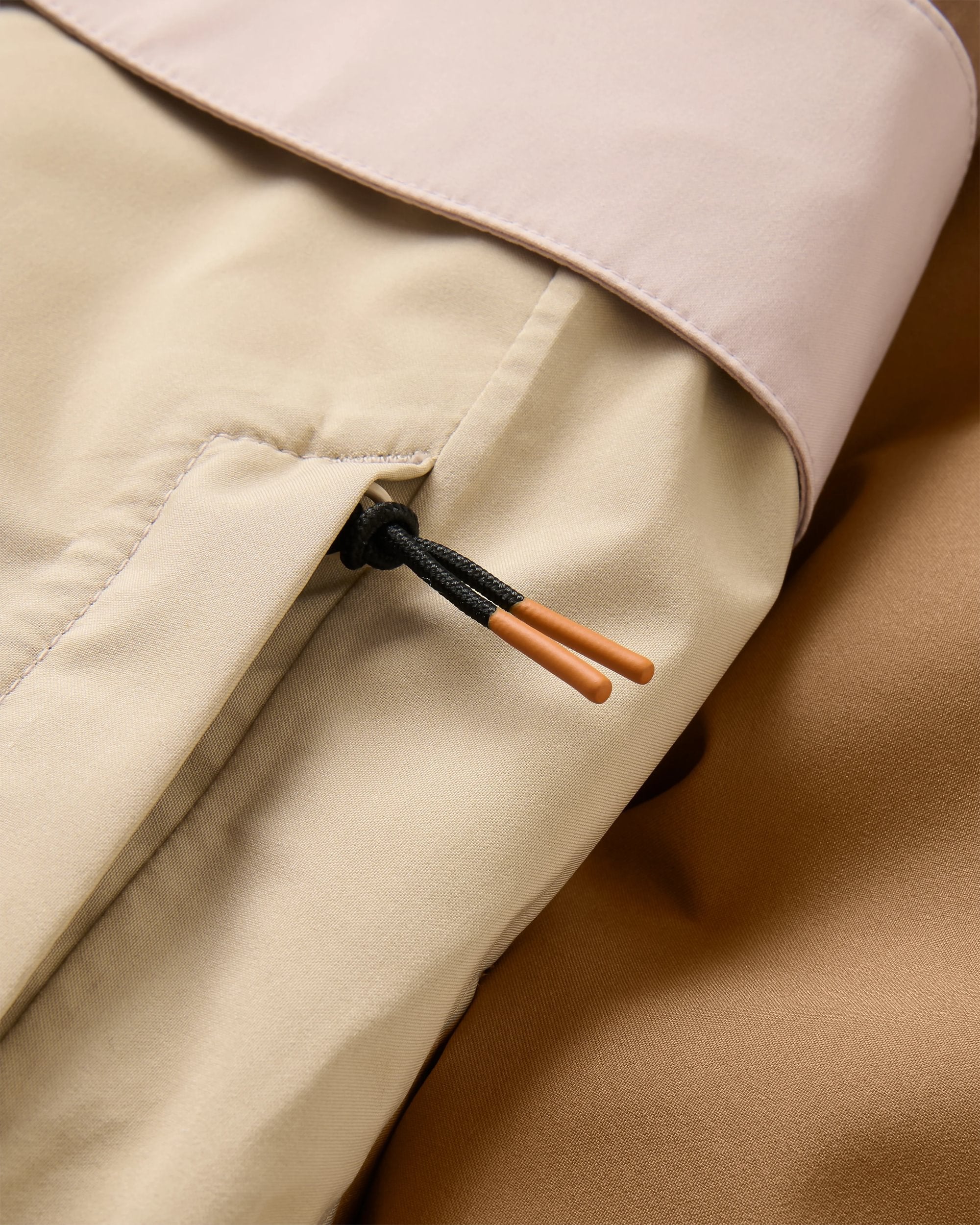 Skyline Waterproof Anorak - Caramel/Stone - Image 8