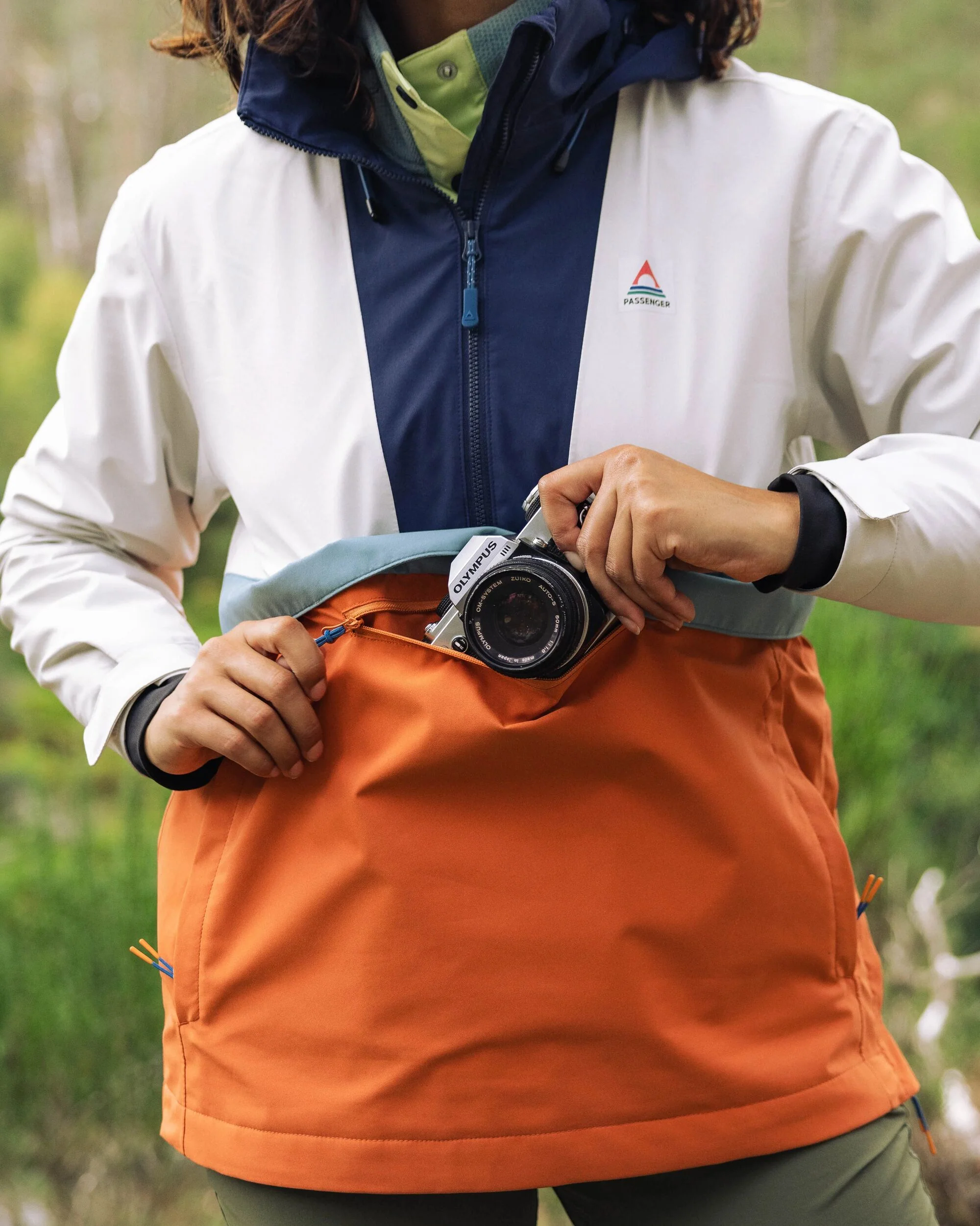 Skyline Waterproof Anorak - Burnt Orange/Birch - Image 4