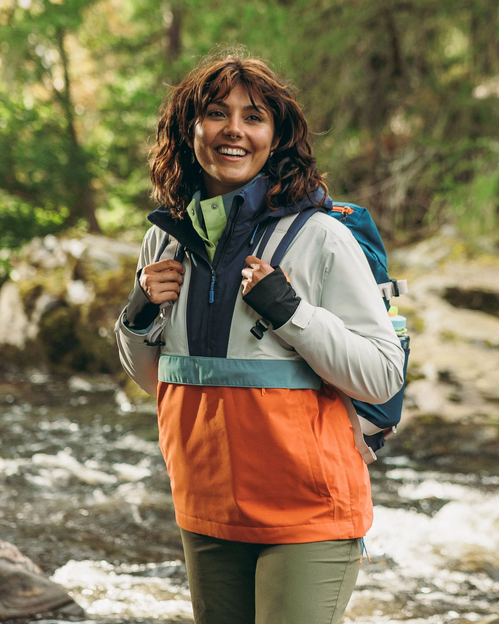Skyline Waterproof Anorak - Burnt Orange/Birch - Image 6