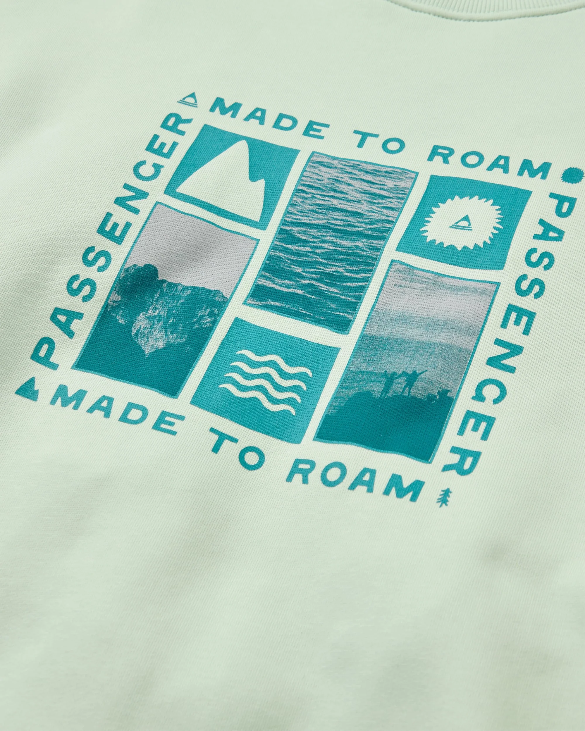 Snapshot Organic Cotton Relaxed Fit Sweatshirt - Spearmint - Image 2