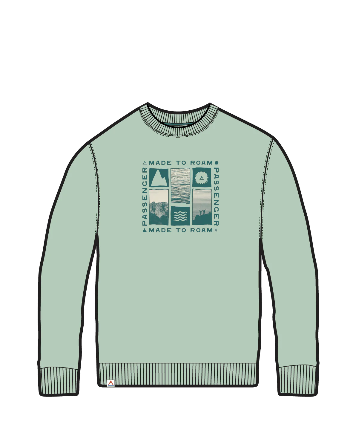 Snapshot Organic Cotton Relaxed Fit Sweatshirt - Spearmint - Image 6