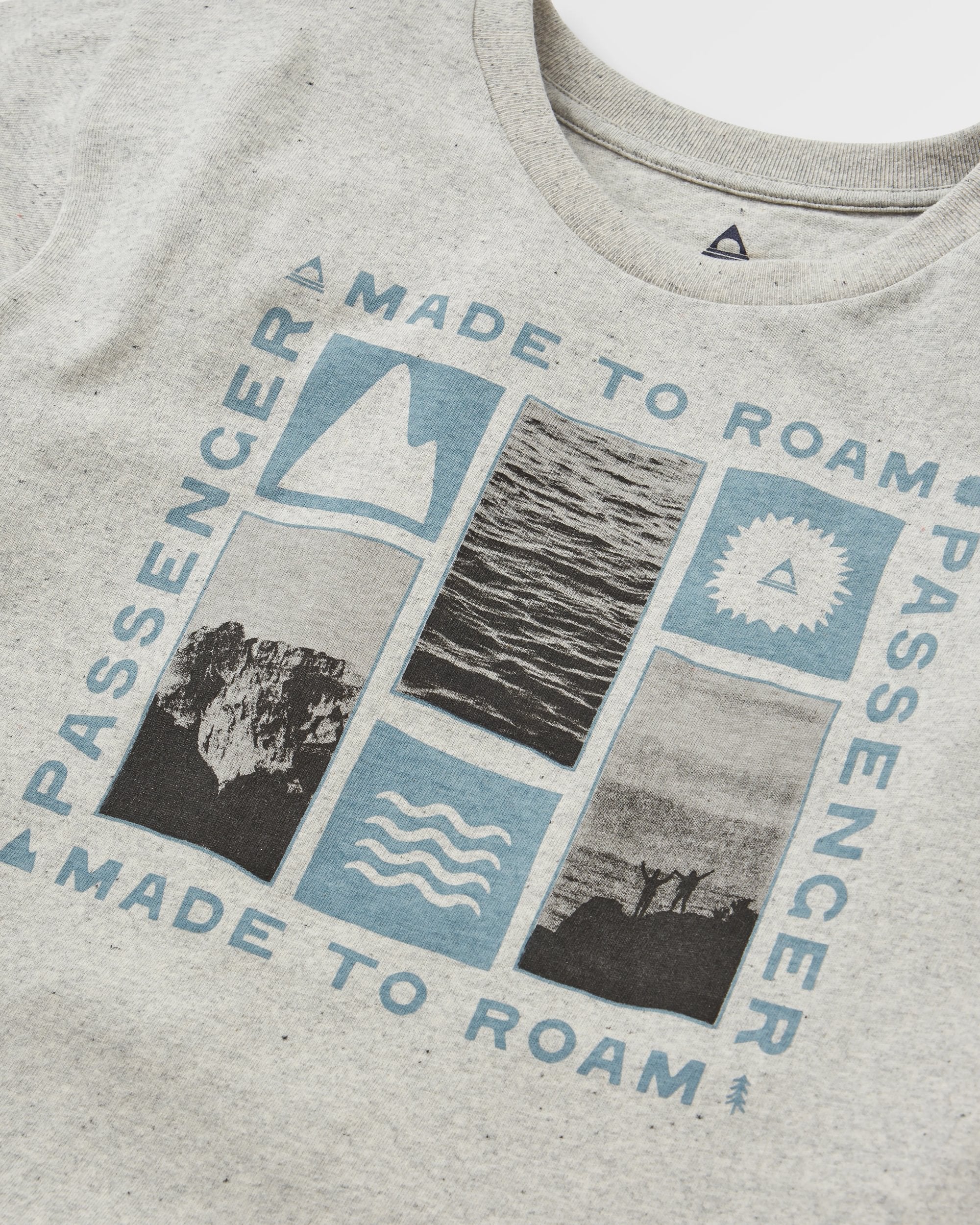 Snapshot T-Shirt - Light Grey Marl - Image 2