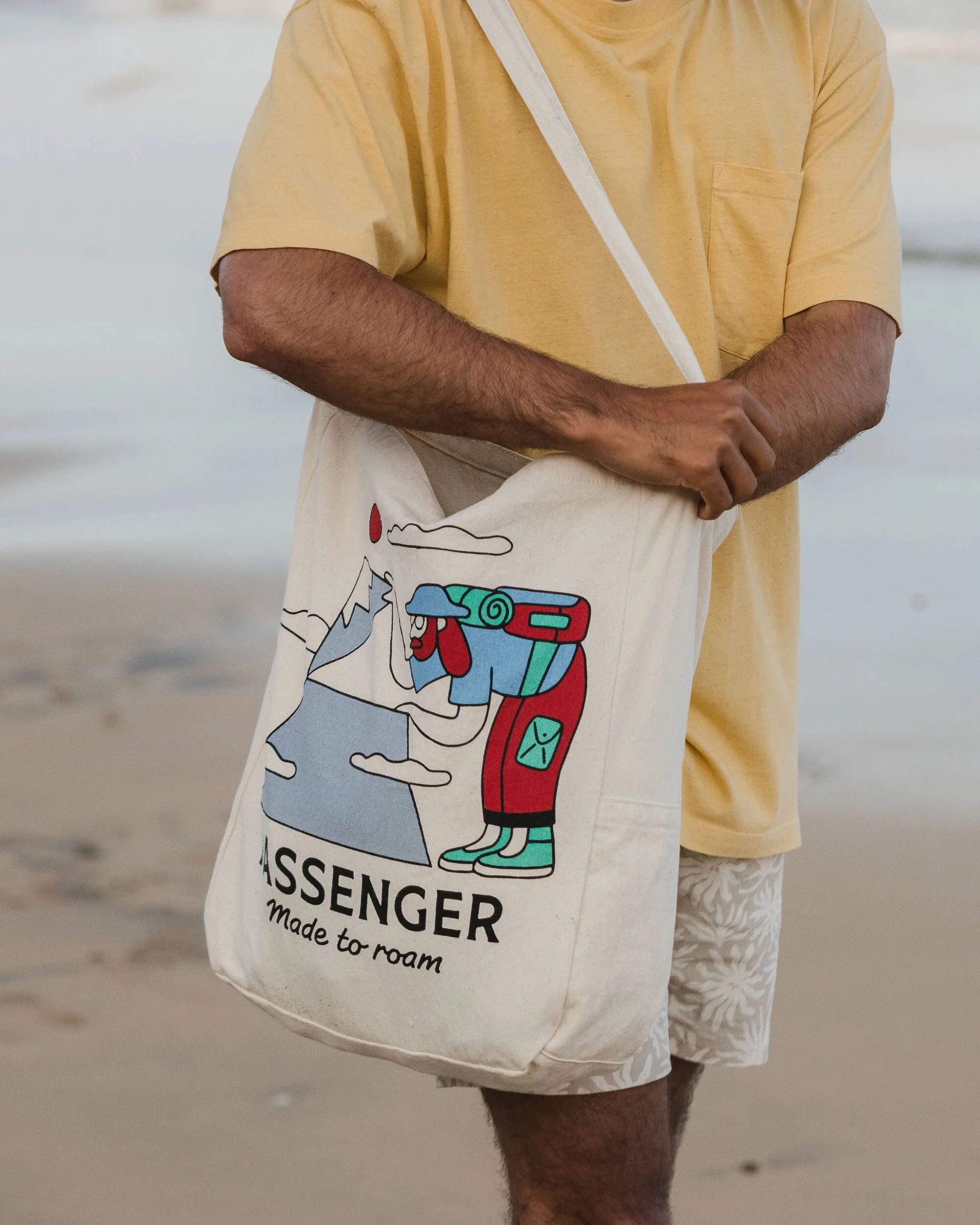 Sneaky Peak Organic Cotton Tote Bag - Multi - Passenger - Image 5