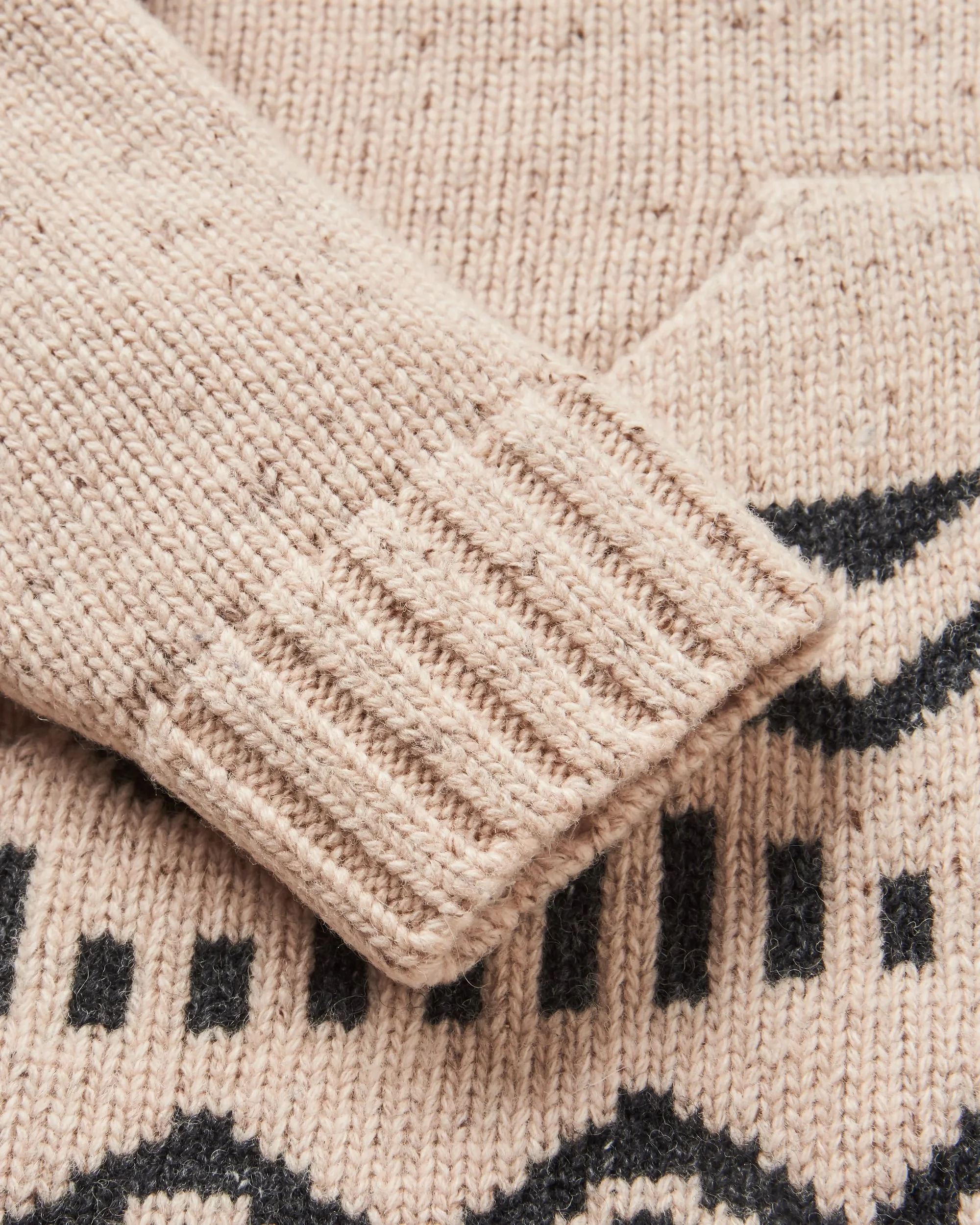 Snoozle Knitted Hooded Cardigan - Oatmeal - Image 11