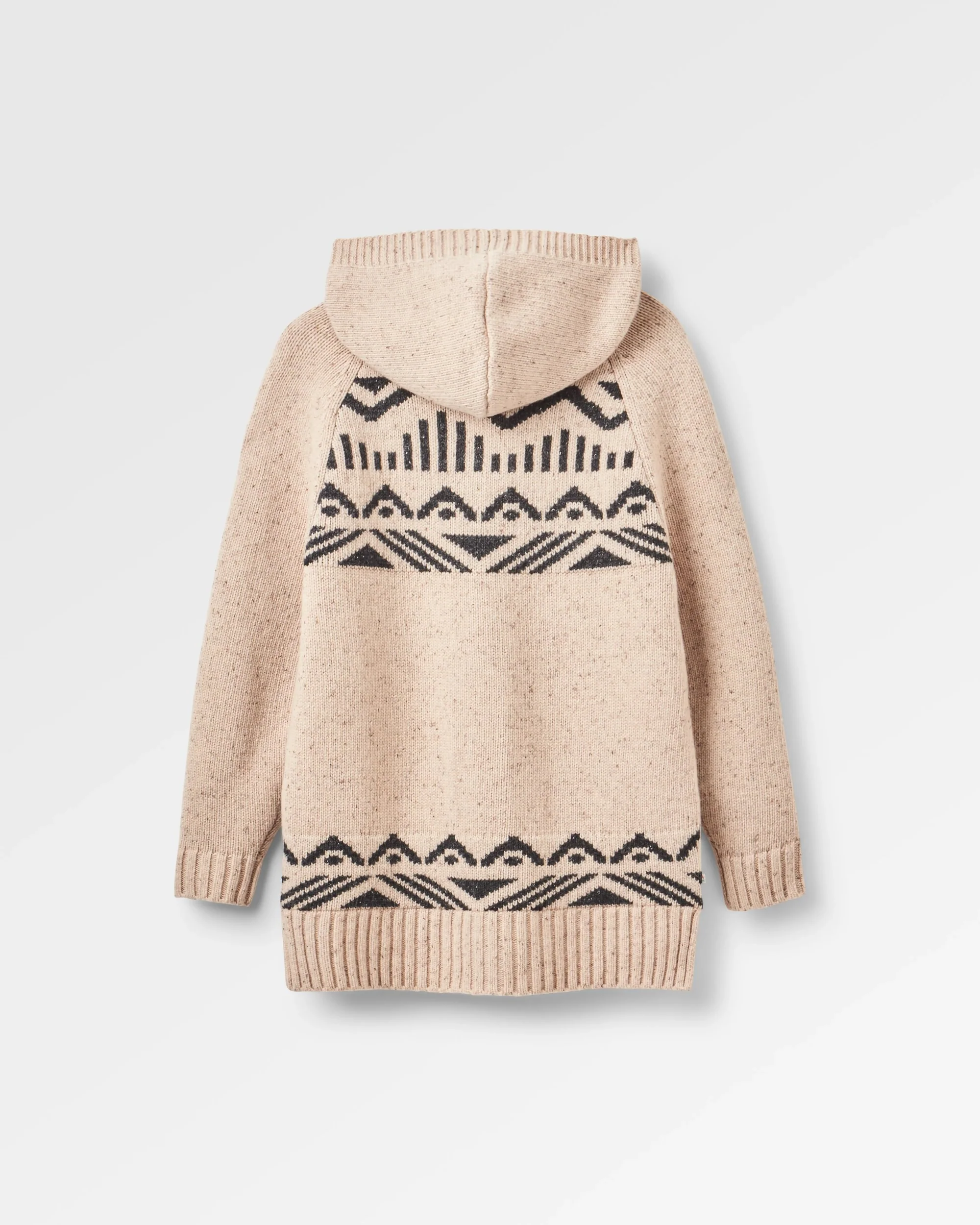 Snoozle Knitted Hooded Cardigan - Oatmeal - Image 7