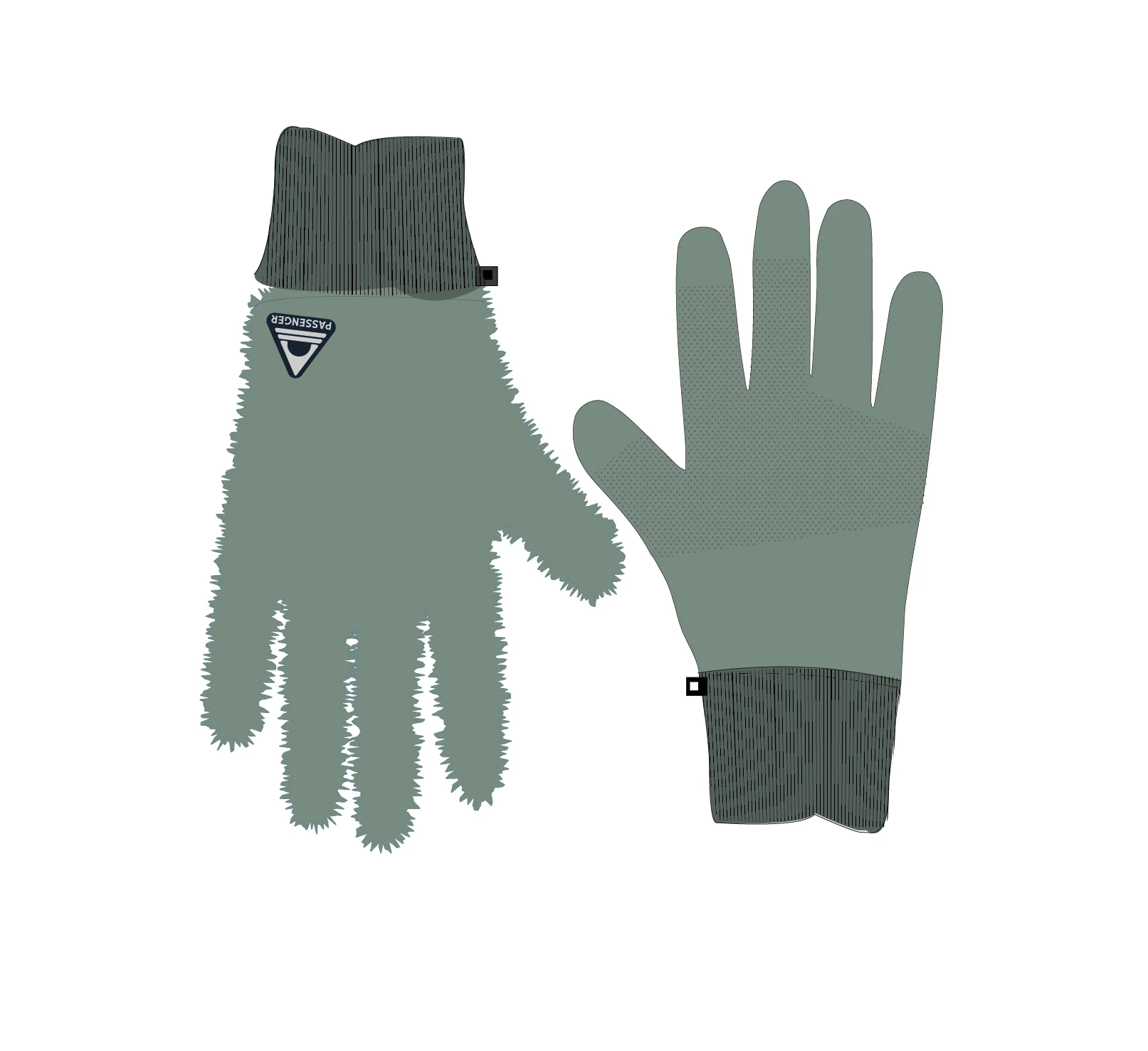 Snowfall Sherpa Gloves - Pistachio - Image 7
