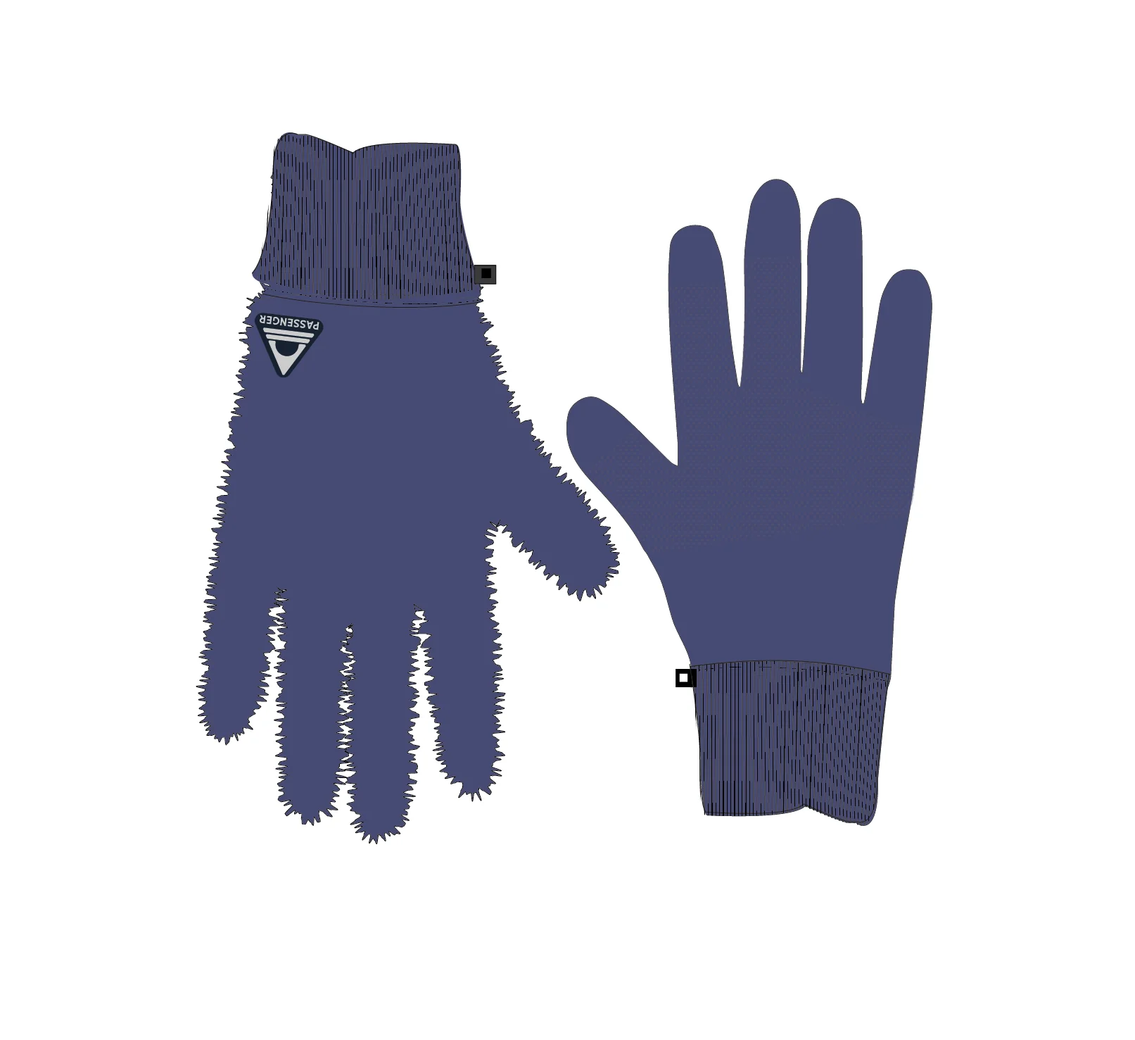 Snowfall Sherpa Gloves - Purple Indigo - Image 7