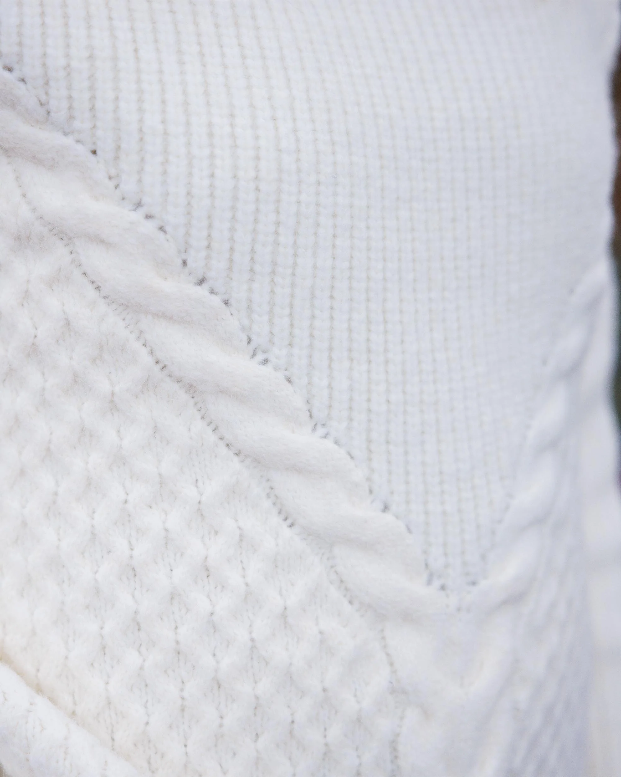 Snuggle Knitted Polo Neck - Off White - Image 5