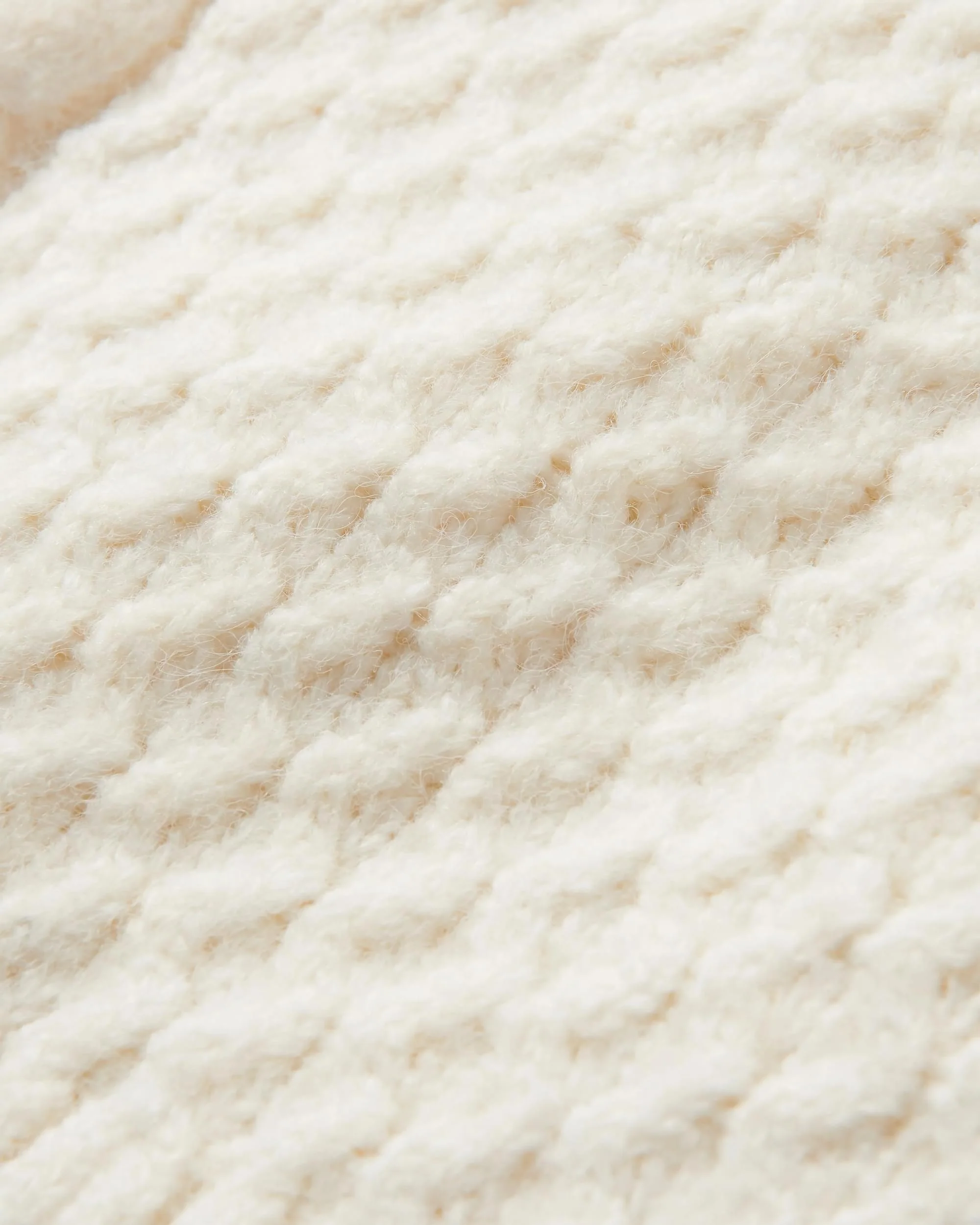 Snuggle Knitted Polo Neck - Off White - Image 8