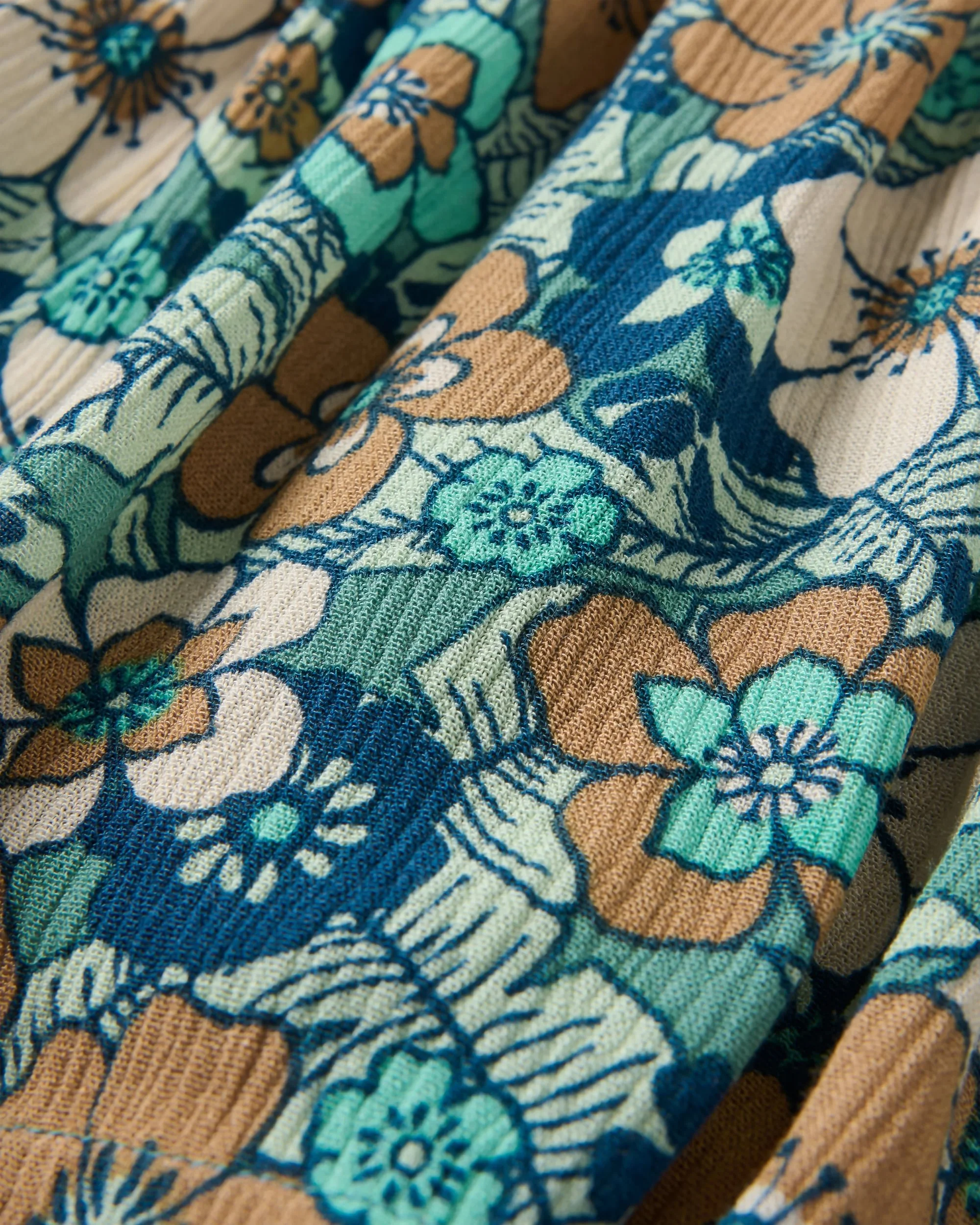 Soleis Woven Cami - Vintage Floral Aqua - Image 6